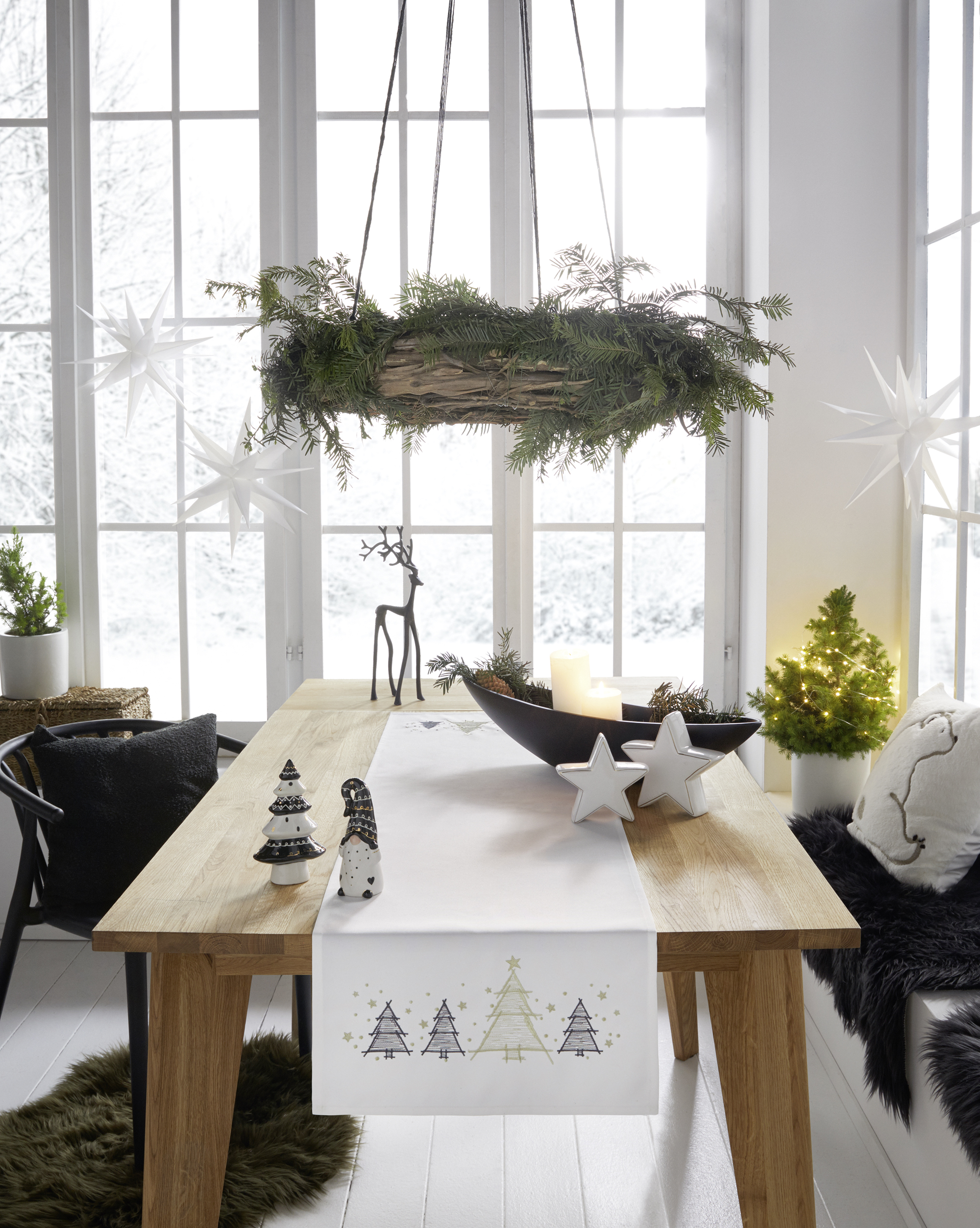 Acheter Lot de 2 étoiles "bord doré"  dans la boutique en ligne de Frank Flechtwaren pour Noël