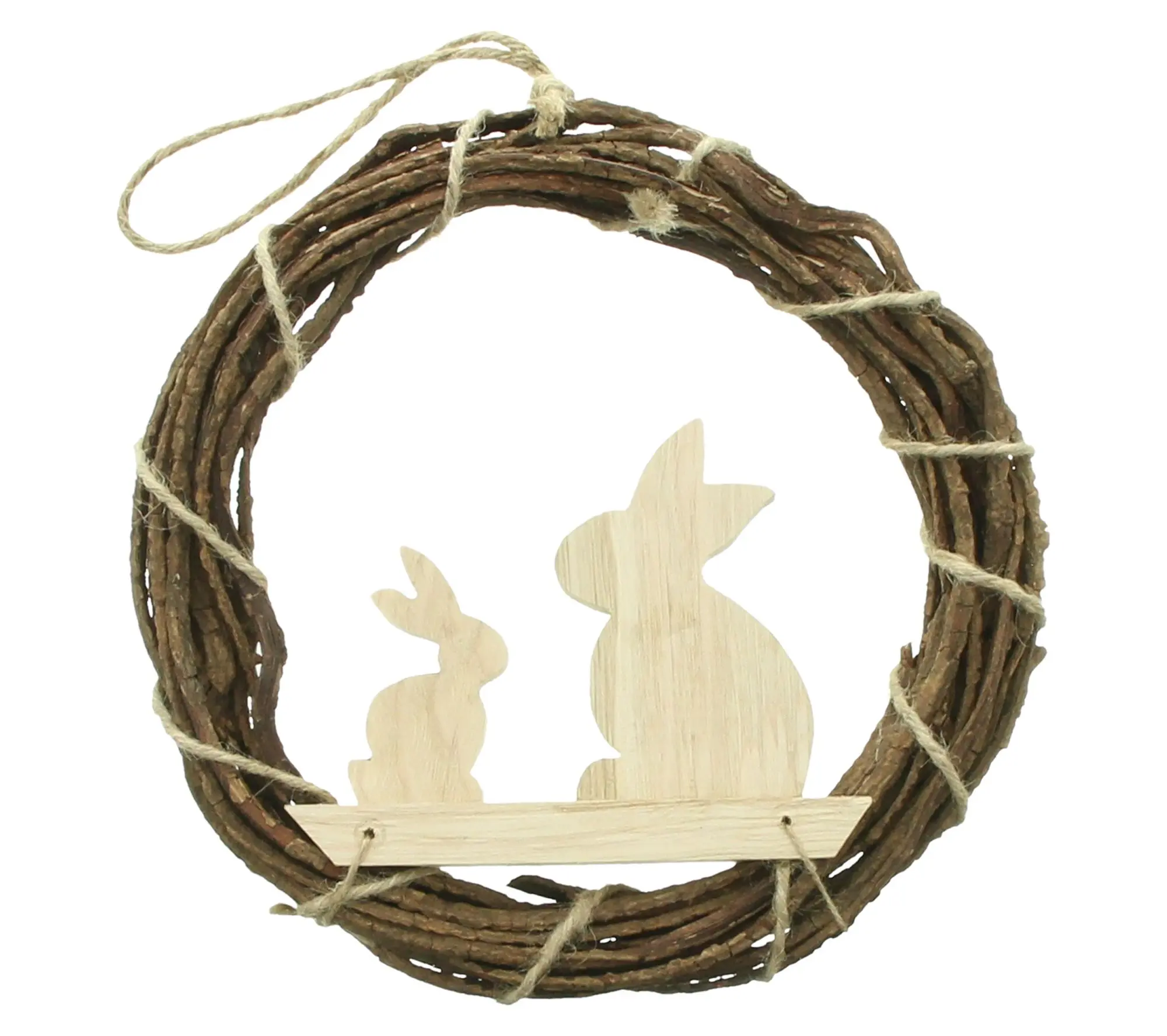 Acheter Couronne "couple de lapins"  dans la boutique en ligne de Frank Flechtwaren pour Décoration de jardin