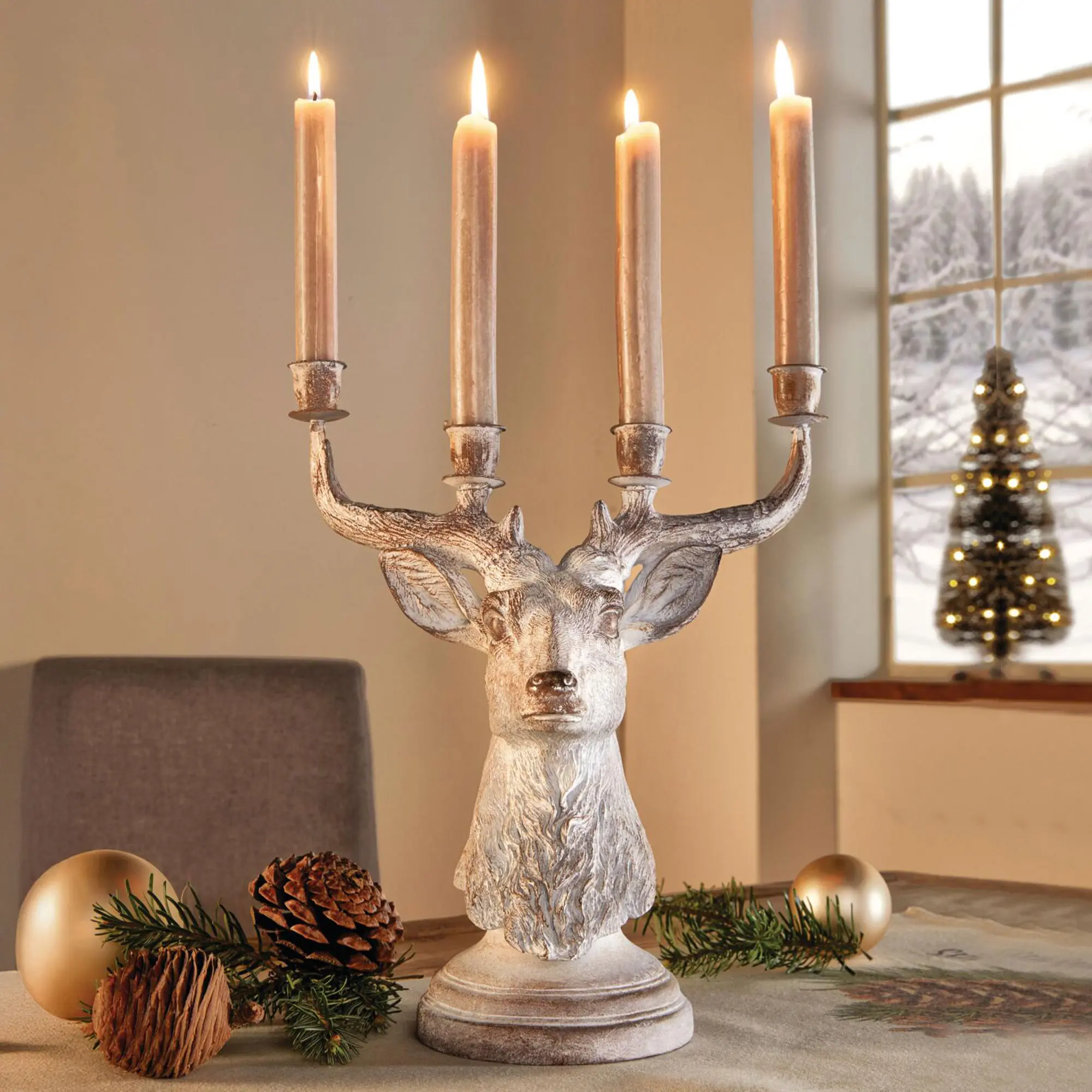 Acheter Bougeoir "cerf"  dans la boutique en ligne de Frank Flechtwaren