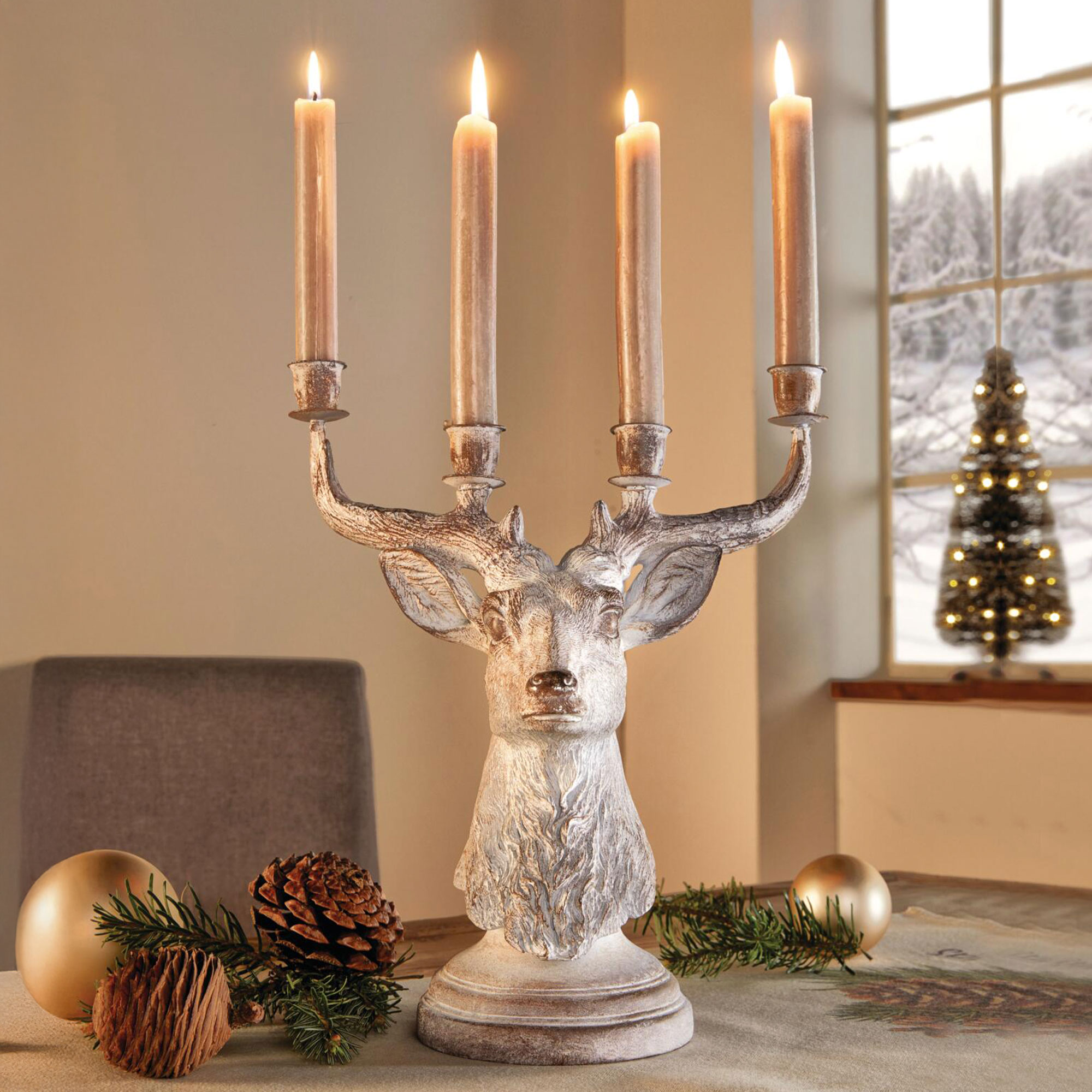 Acheter Bougeoir "cerf"  dans la boutique en ligne de Frank Flechtwaren