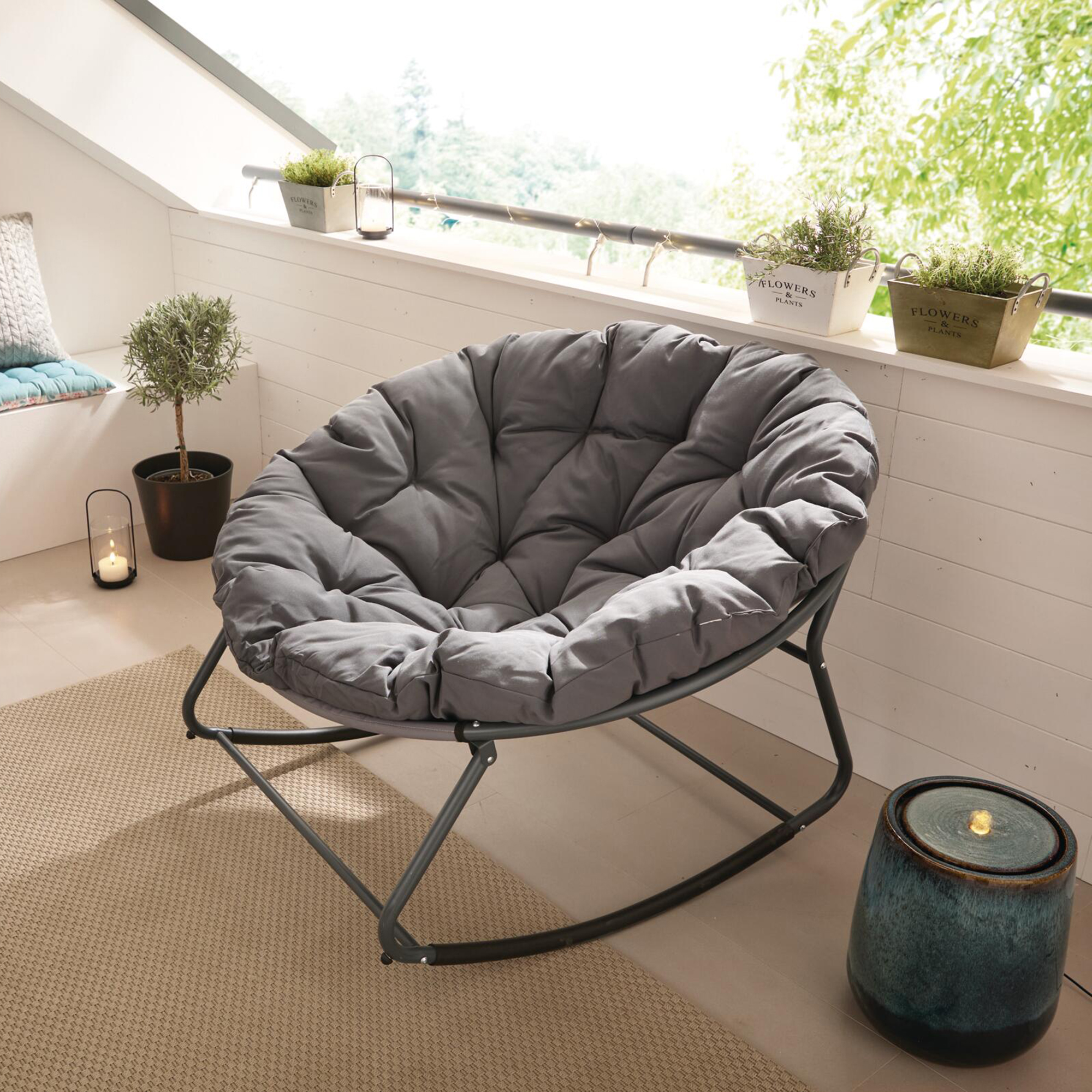 Acheter Fauteuil à bascule "Relax"  dans la boutique en ligne de Frank Flechtwaren pour Nouvel arrivage