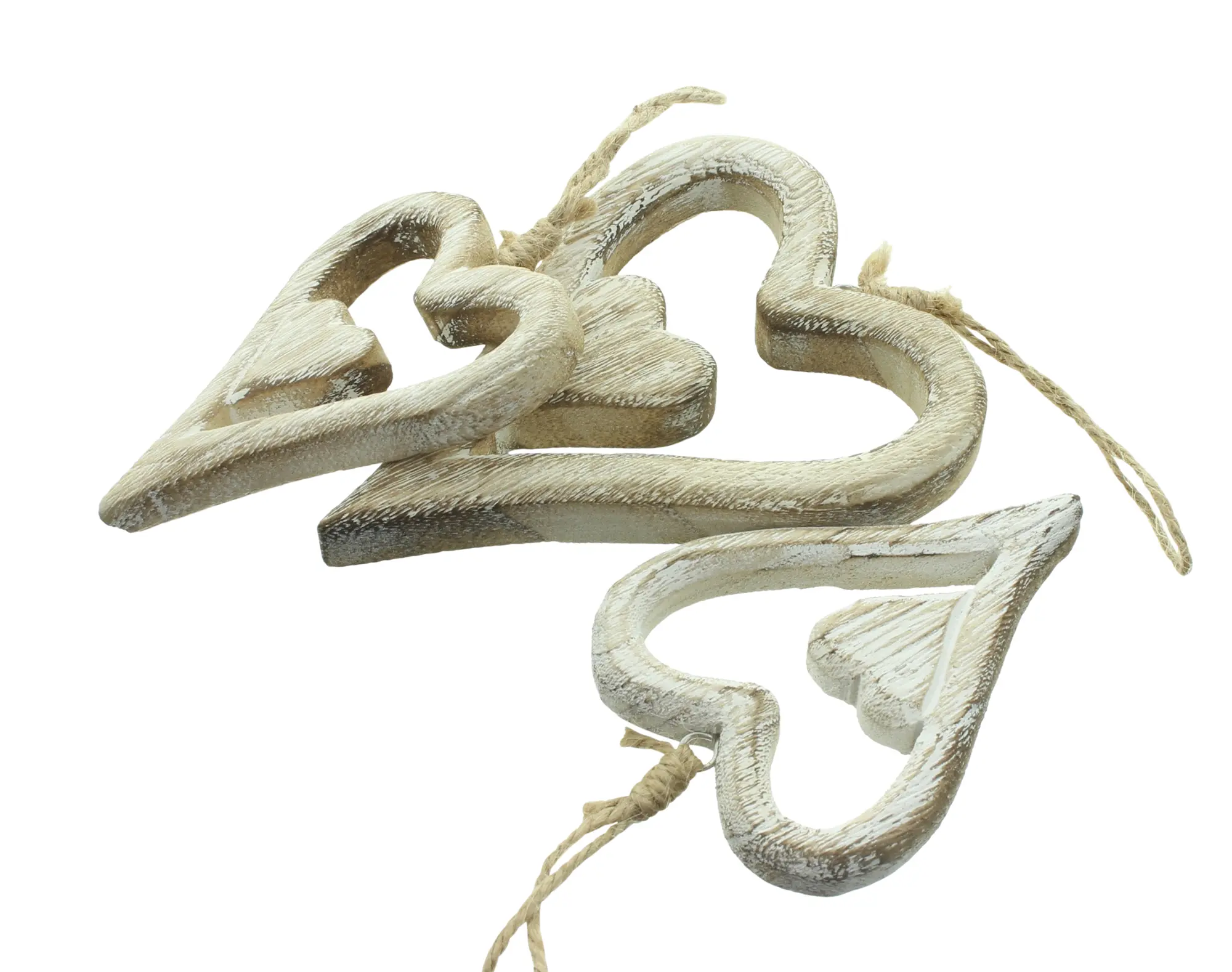 Acheter Lot de 3 suspensions "coeur"  dans la boutique en ligne de Frank Flechtwaren pour Suspensions décoratives
