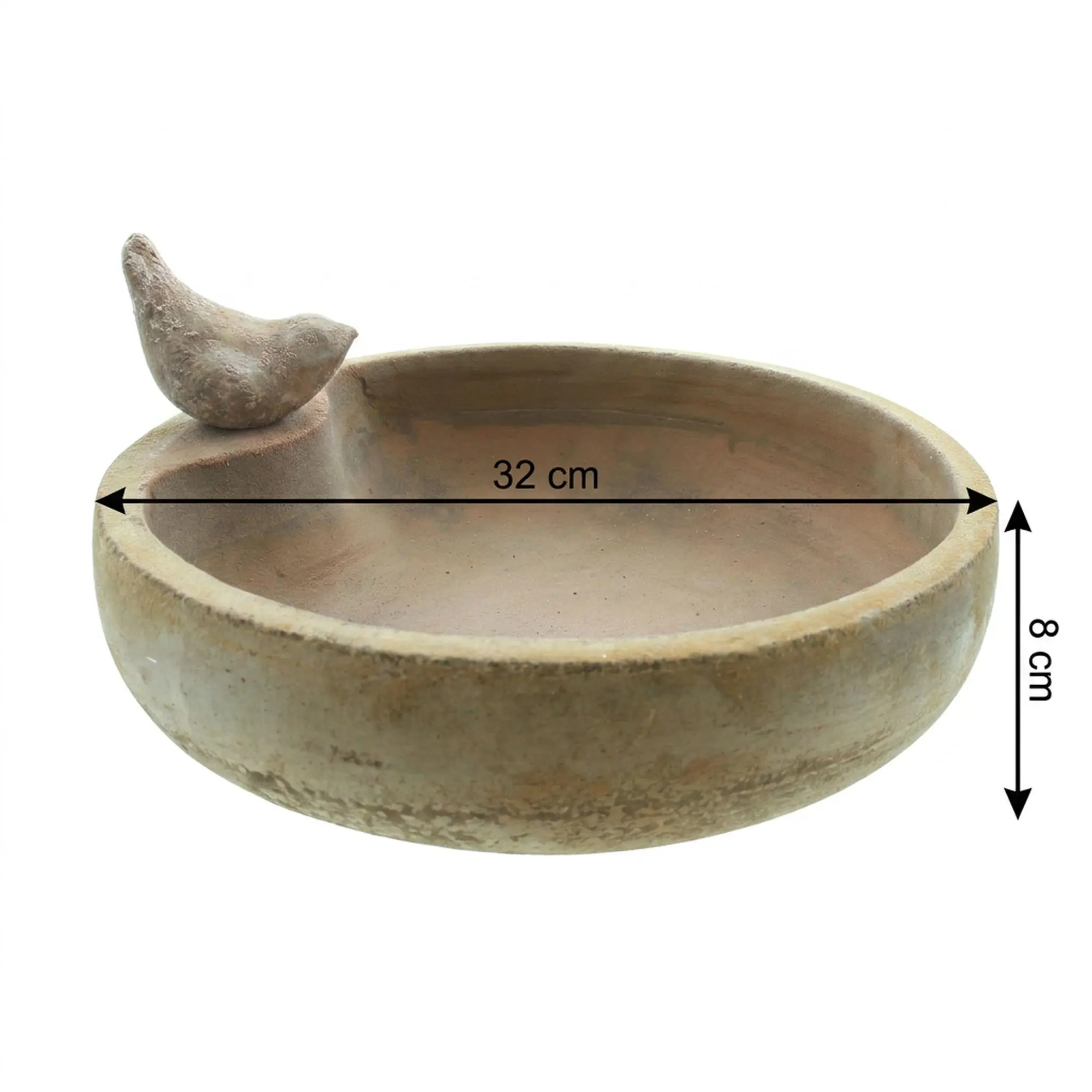 Acheter Abreuvoir oiseaux "terre cuite"  dans la boutique en ligne de Frank Flechtwaren pour Jardin de Pâques coloré