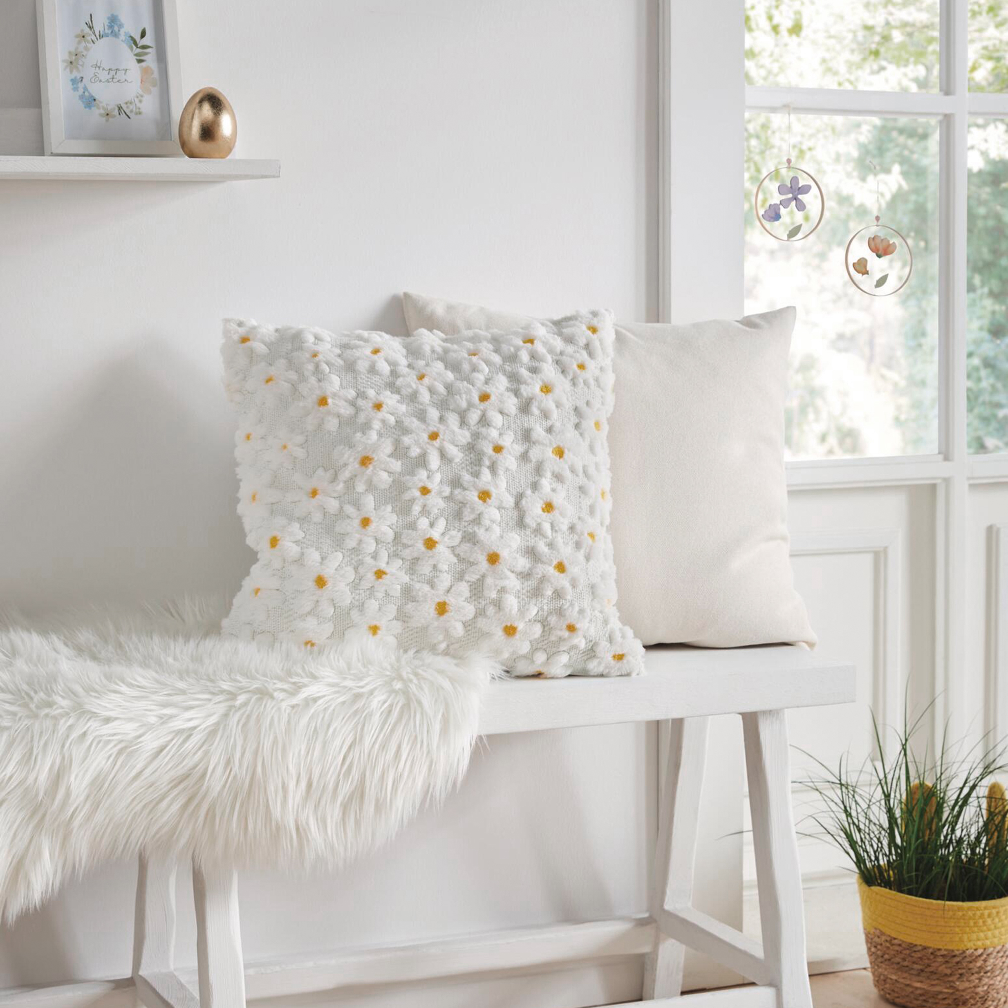 Acheter Housse de coussin "Daisy Flowers"  dans la boutique en ligne de Frank Flechtwaren
