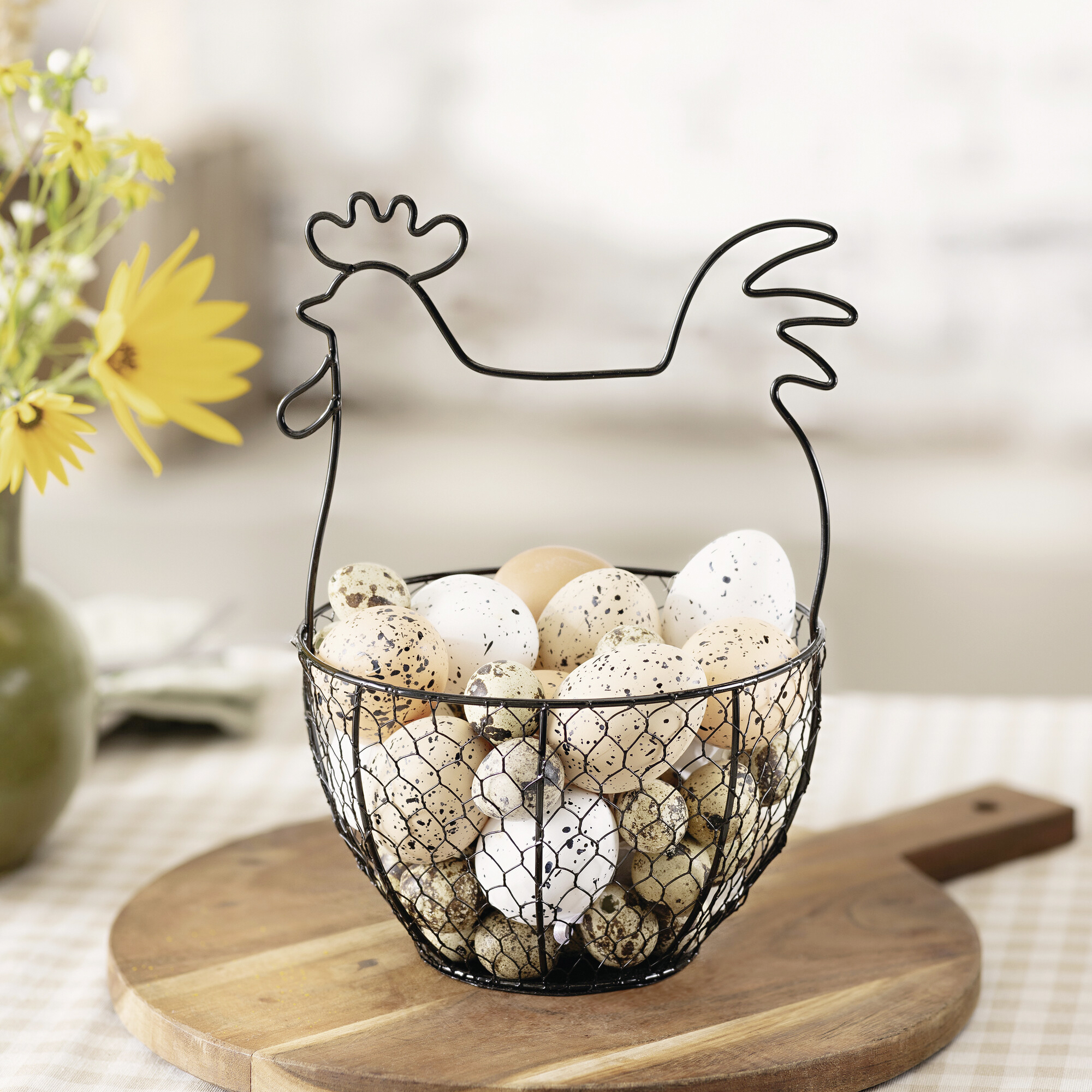 Acheter Panier à oeufs "poule"  dans la boutique en ligne de Frank Flechtwaren pour Pâques