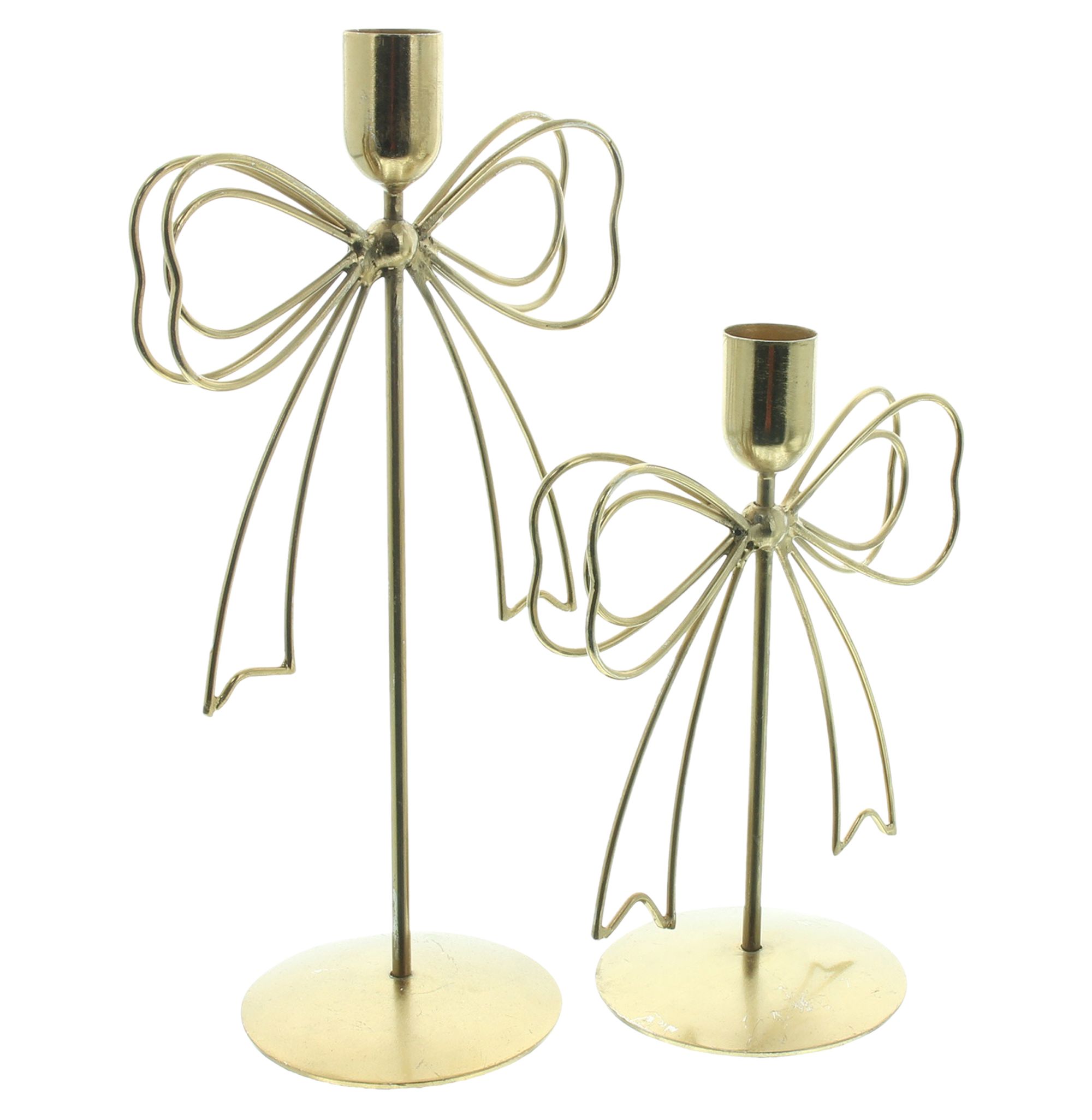 Acheter Bougeoirs « Schleife », lot de 2 dans la boutique en ligne de Frank Flechtwaren pour Bougeoirs