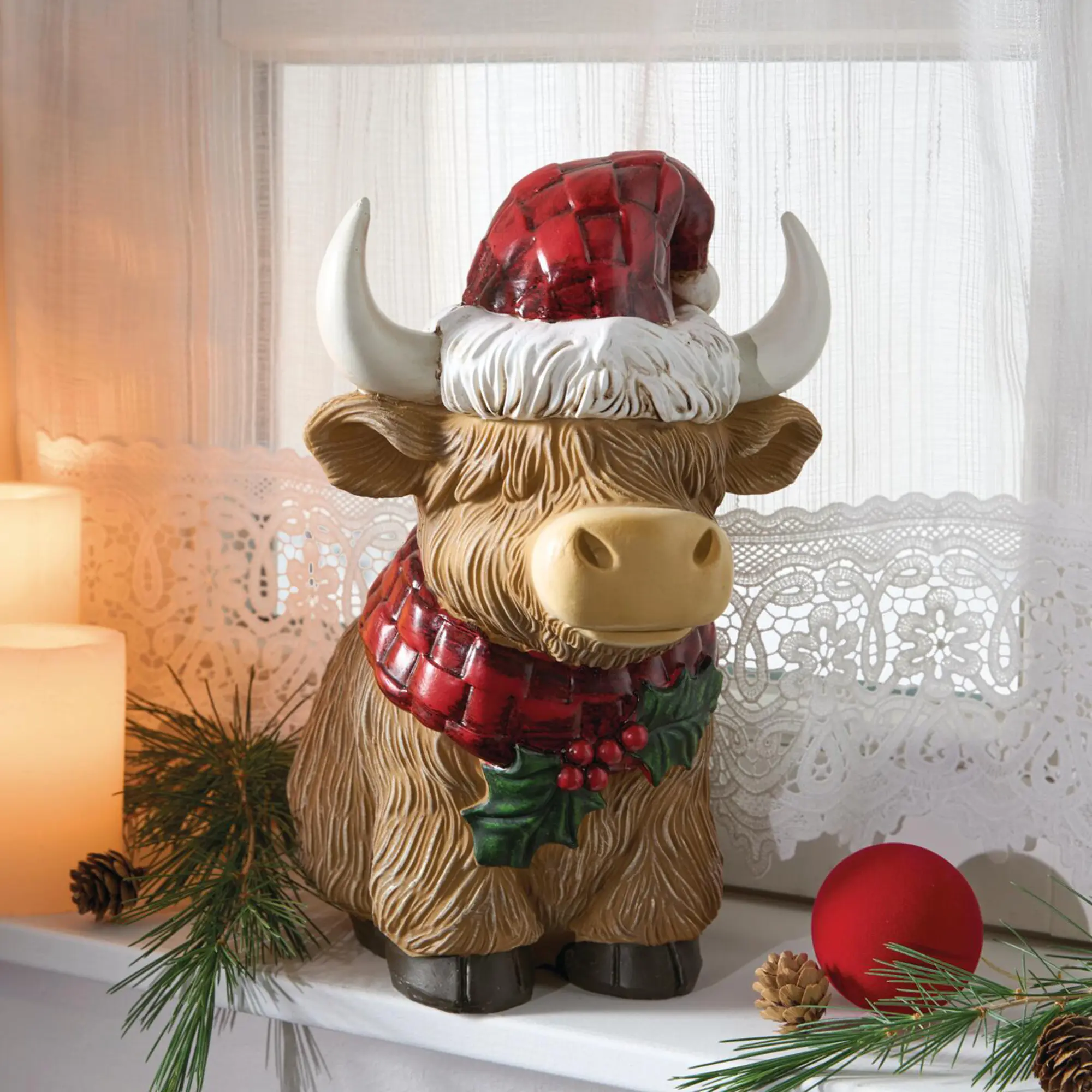 Acheter Figurine de Noël « Highland »  dans la boutique en ligne de Frank Flechtwaren