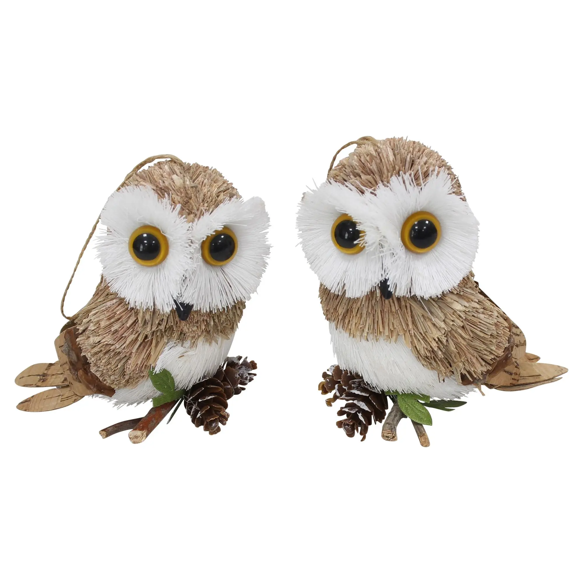 Acheter Suspensions décoratives « Hibou », lot de 2 dans la boutique en ligne de Frank Flechtwaren pour Promenade en forêt