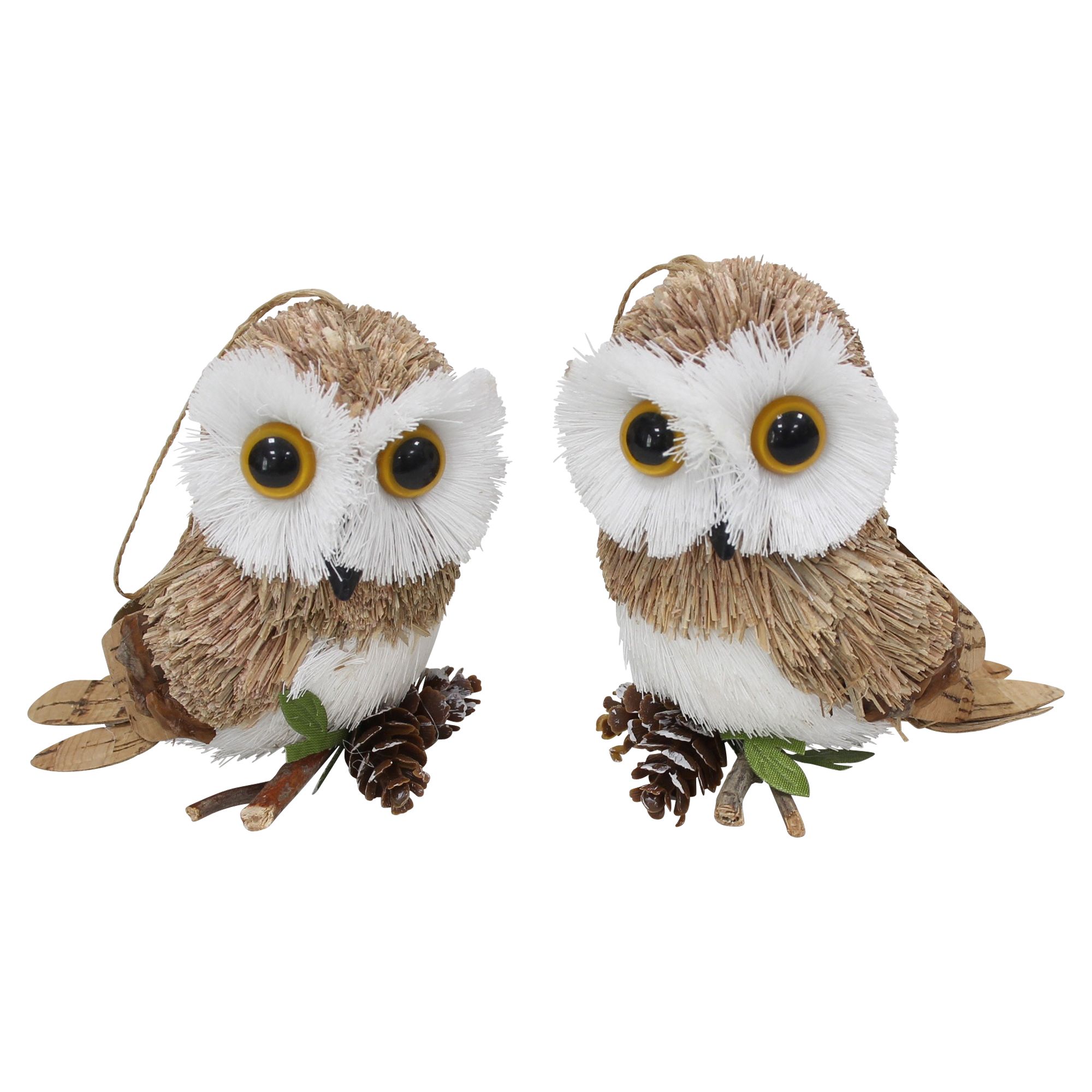 Acheter Suspensions décoratives « Hibou », lot de 2 dans la boutique en ligne de Frank Flechtwaren pour Décorations à suspendre