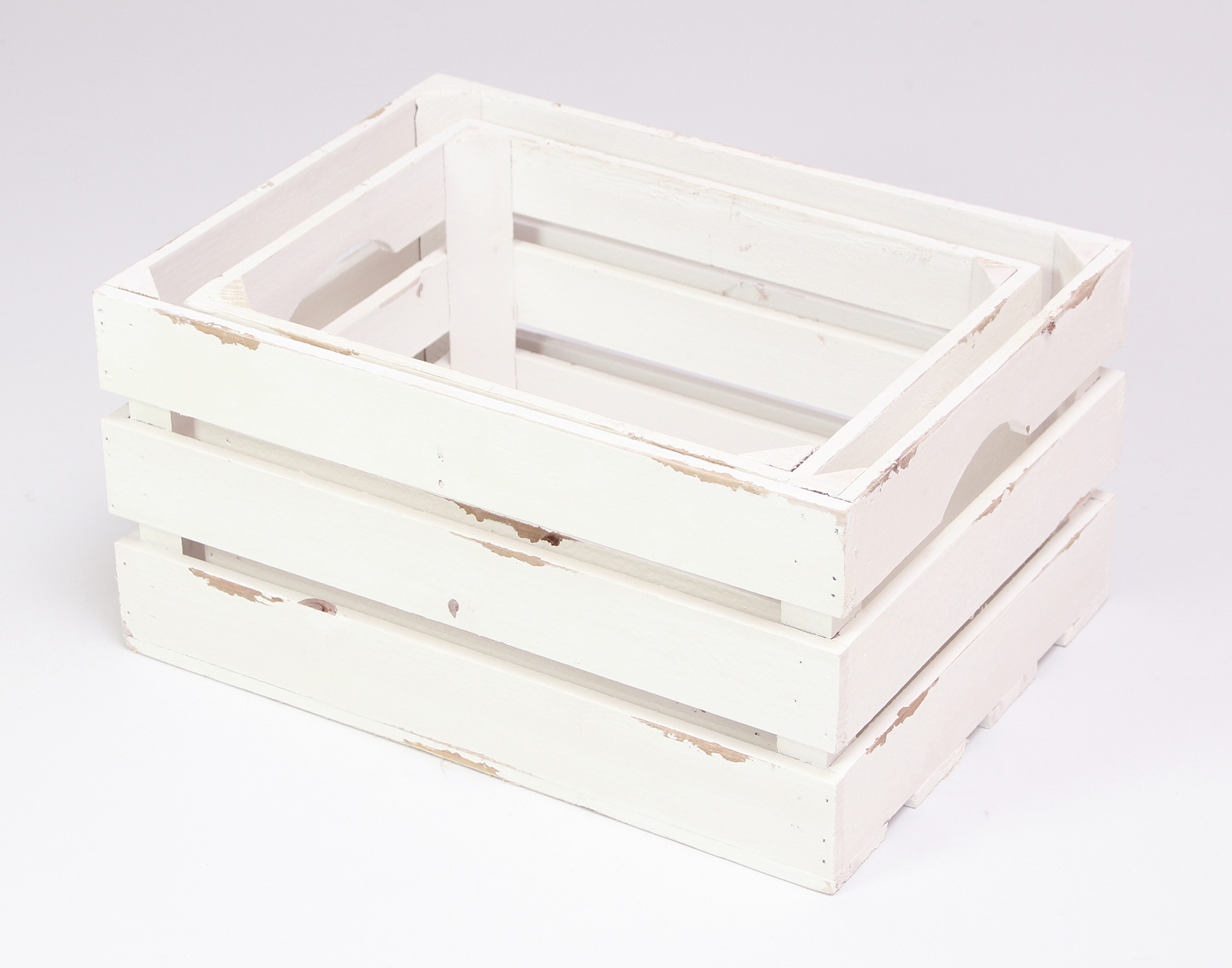 Acheter Lot de 2 cagettes "Used-Look"  dans la boutique en ligne de Frank Flechtwaren pour Noël