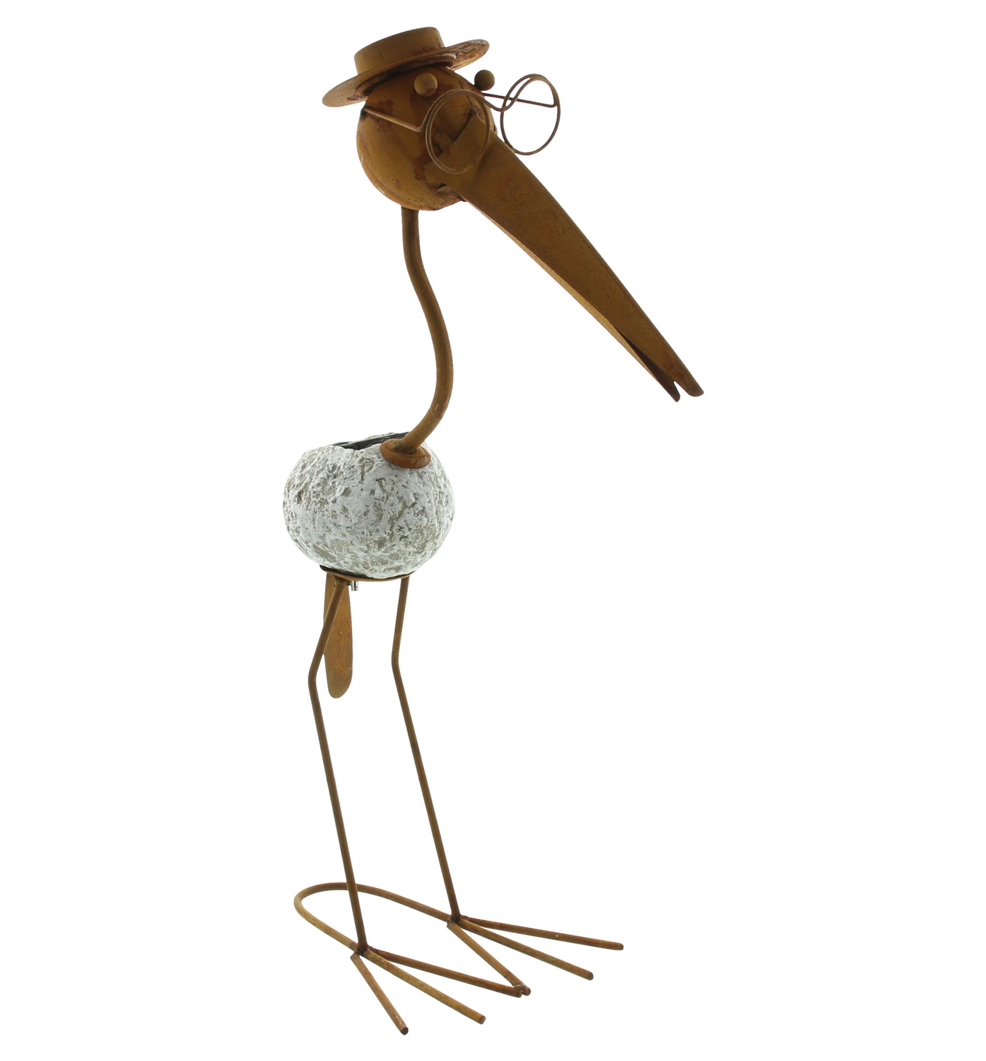 Acheter Oiseau LED "rouille"  dans la boutique en ligne de Frank Flechtwaren pour Figurines de jardin