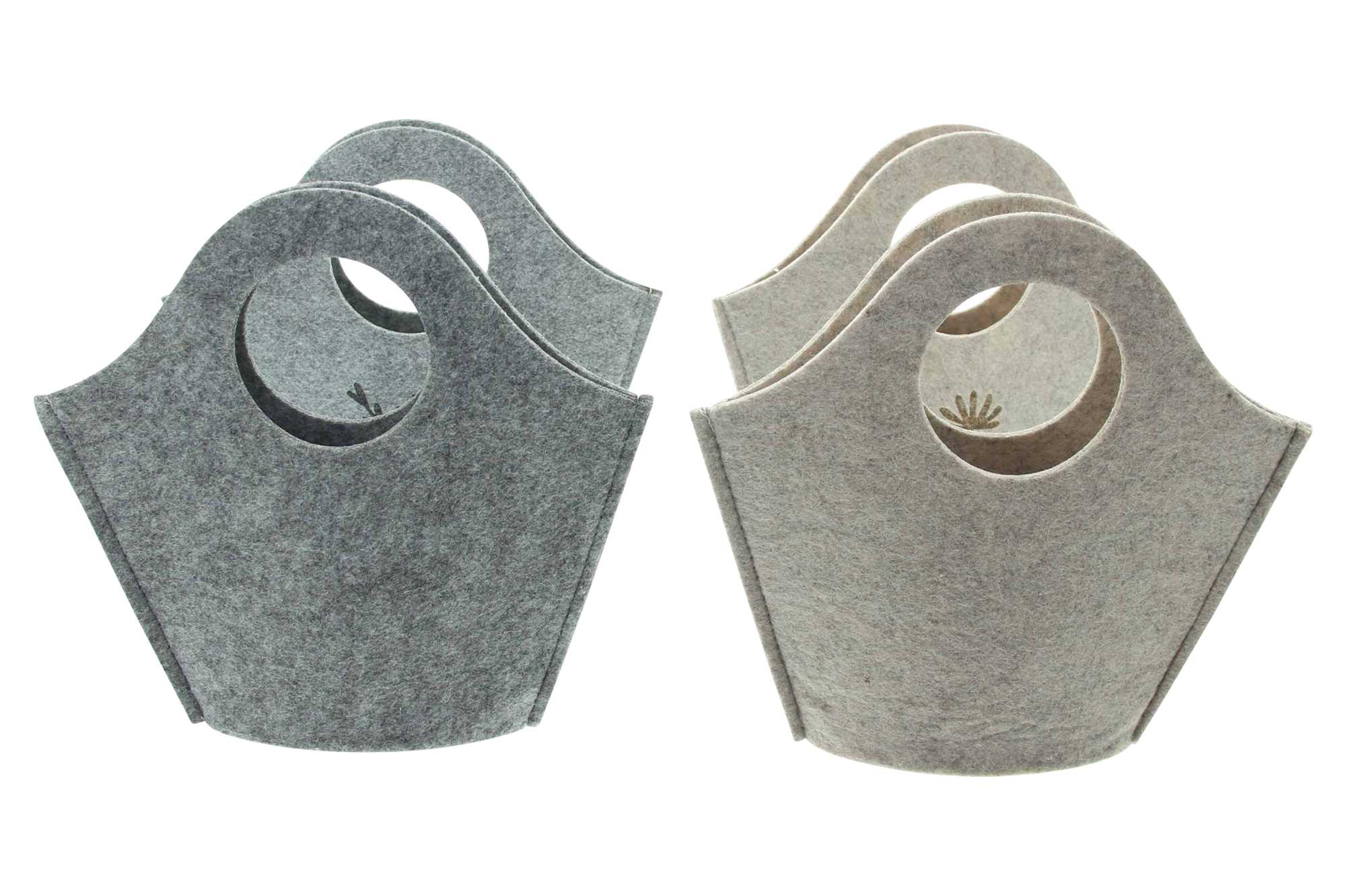 Acheter Lot de 4 sacs en feutre "prairie fleurie"  dans la boutique en ligne de Frank Flechtwaren pour Pâques