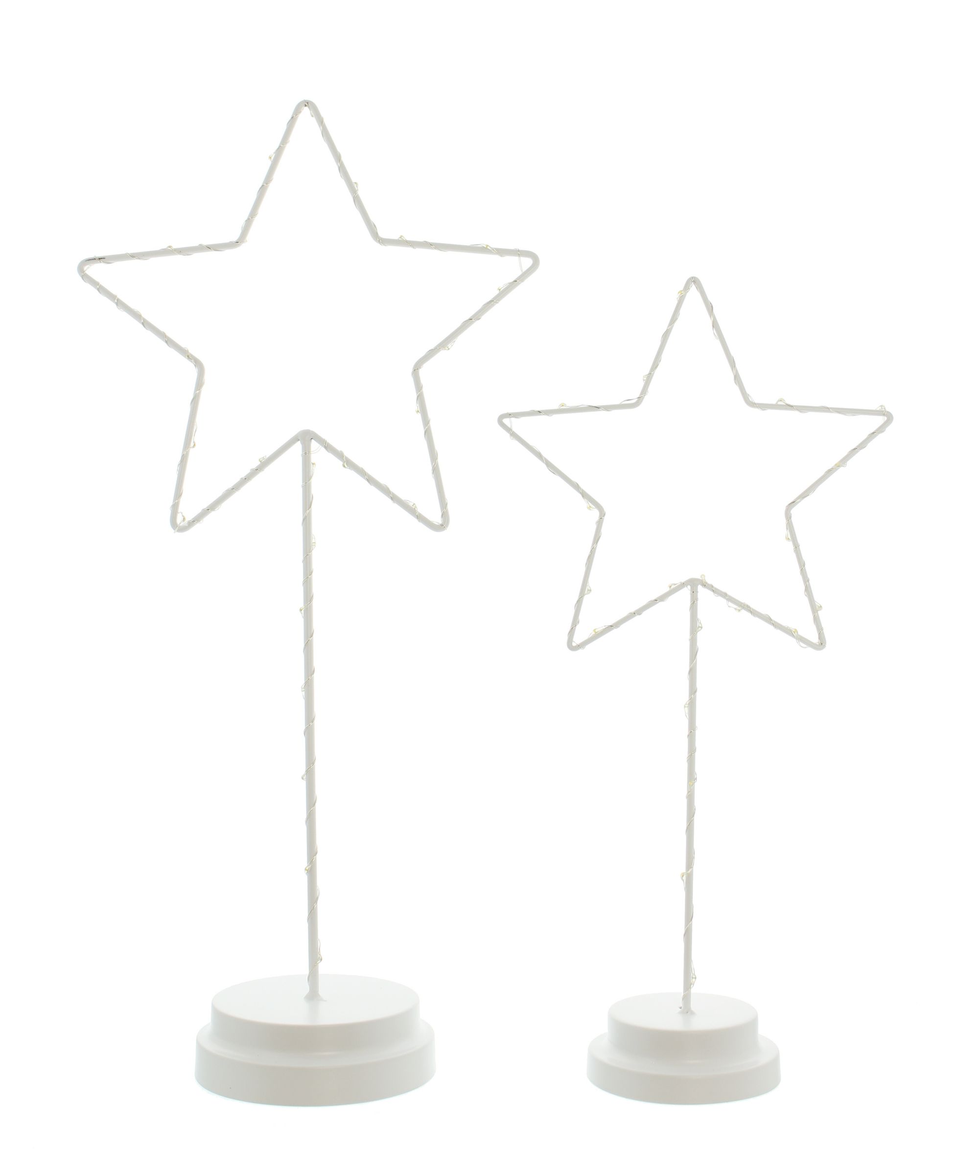 Acheter Lot de 2 LEDs de décoration "étoile"  dans la boutique en ligne de Frank Flechtwaren pour Étoiles