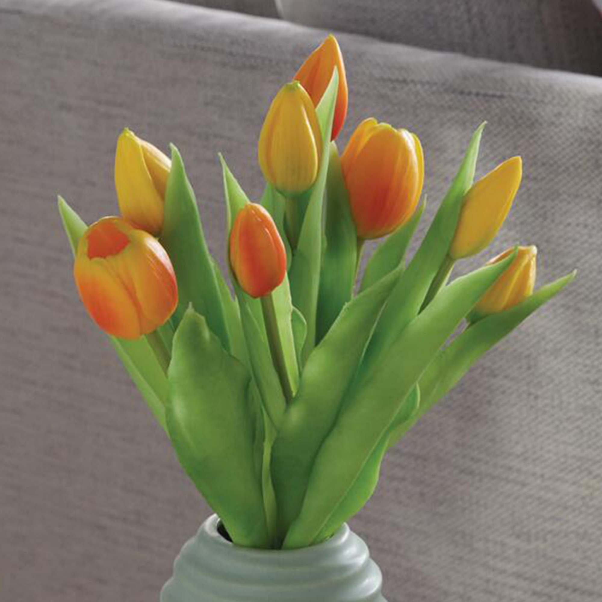 Acheter Lot de 14 tulipes "jaune &amp; orange"  dans la boutique en ligne de Frank Flechtwaren