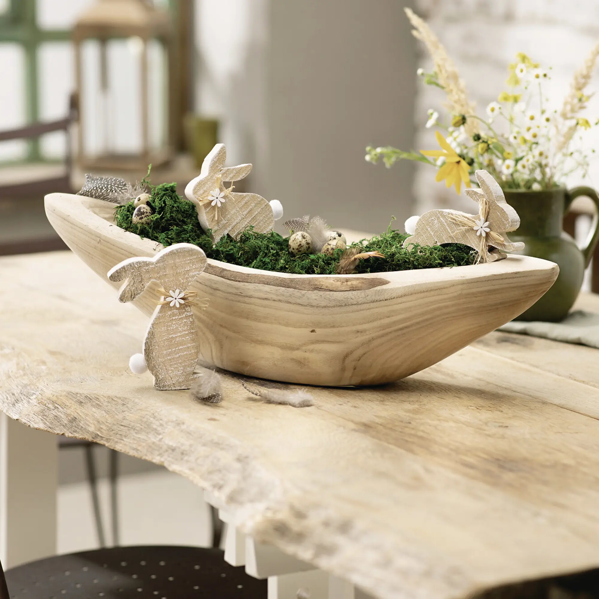 Acheter Coupe profonde "Wood"  dans la boutique en ligne de Frank Flechtwaren pour Pâques