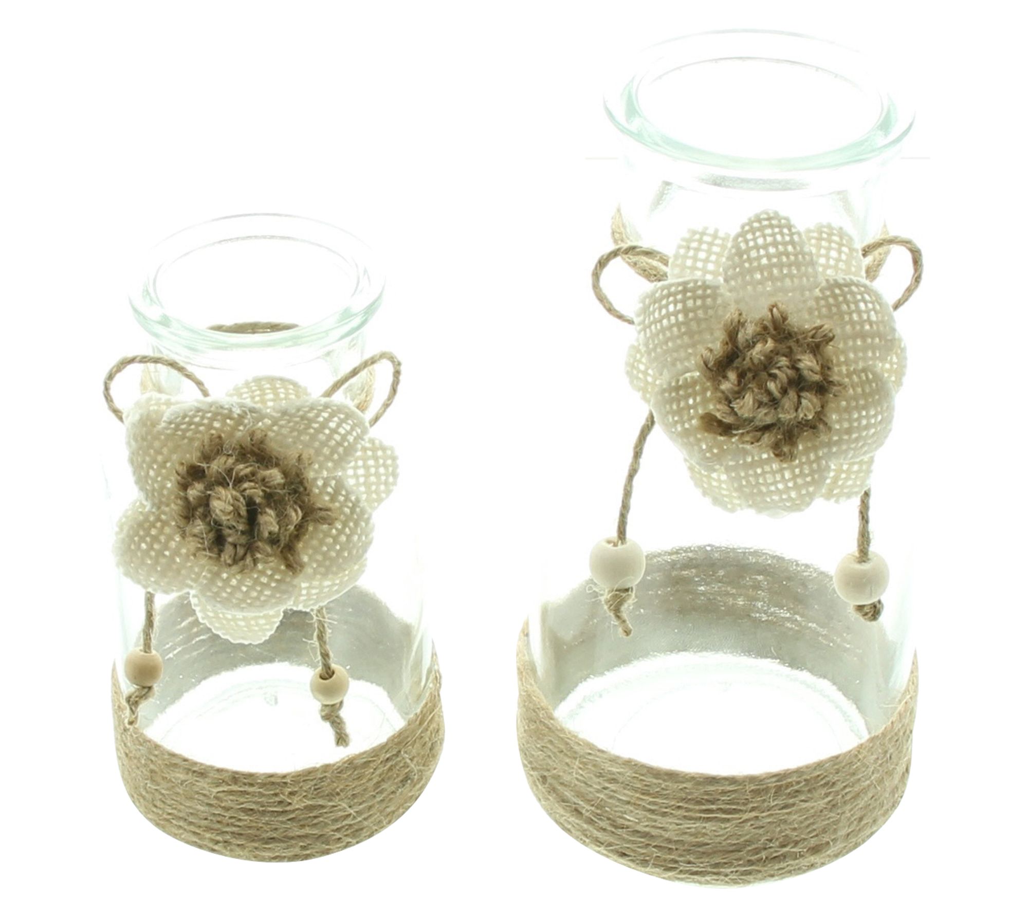 Acheter Lot de 2 vases décoratifs "fleur"  dans la boutique en ligne de Frank Flechtwaren pour Vases
