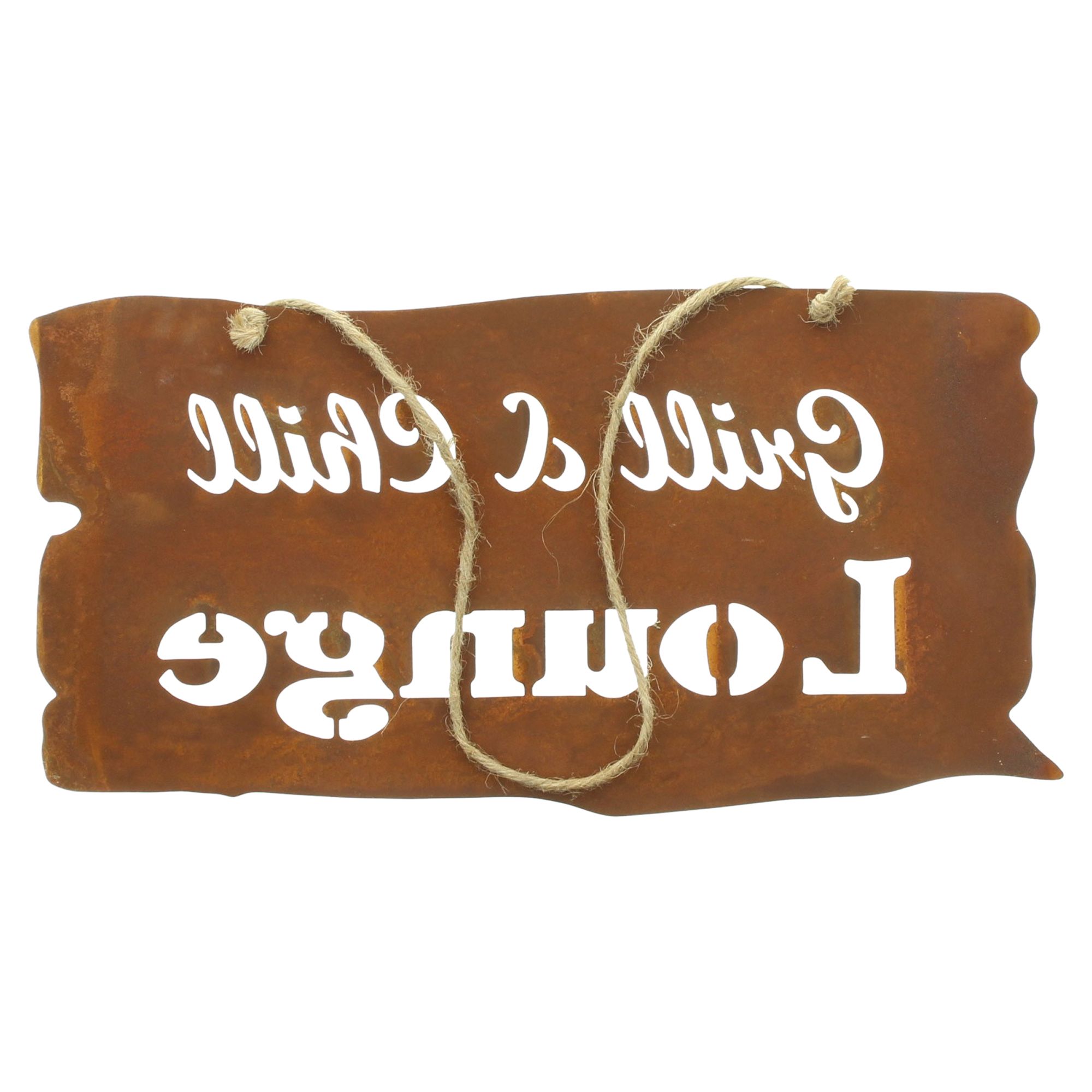 Acheter Panneau "Grill &amp; Chill Lounge"  dans la boutique en ligne de Frank Flechtwaren pour Nouvel arrivage