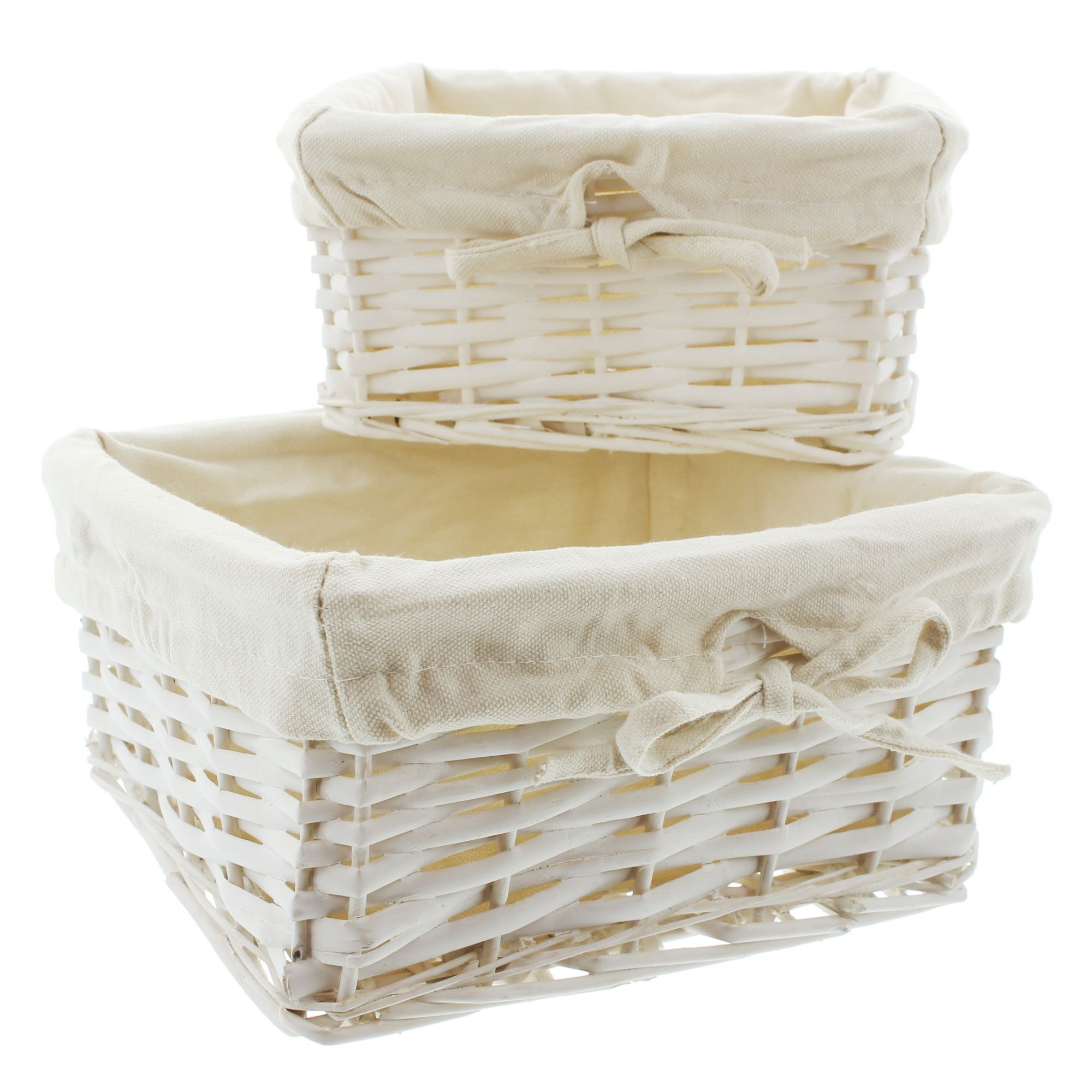 Acheter Lot de 2 paniers de rangement, angulaire  dans la boutique en ligne de Frank Flechtwaren pour Pâques
