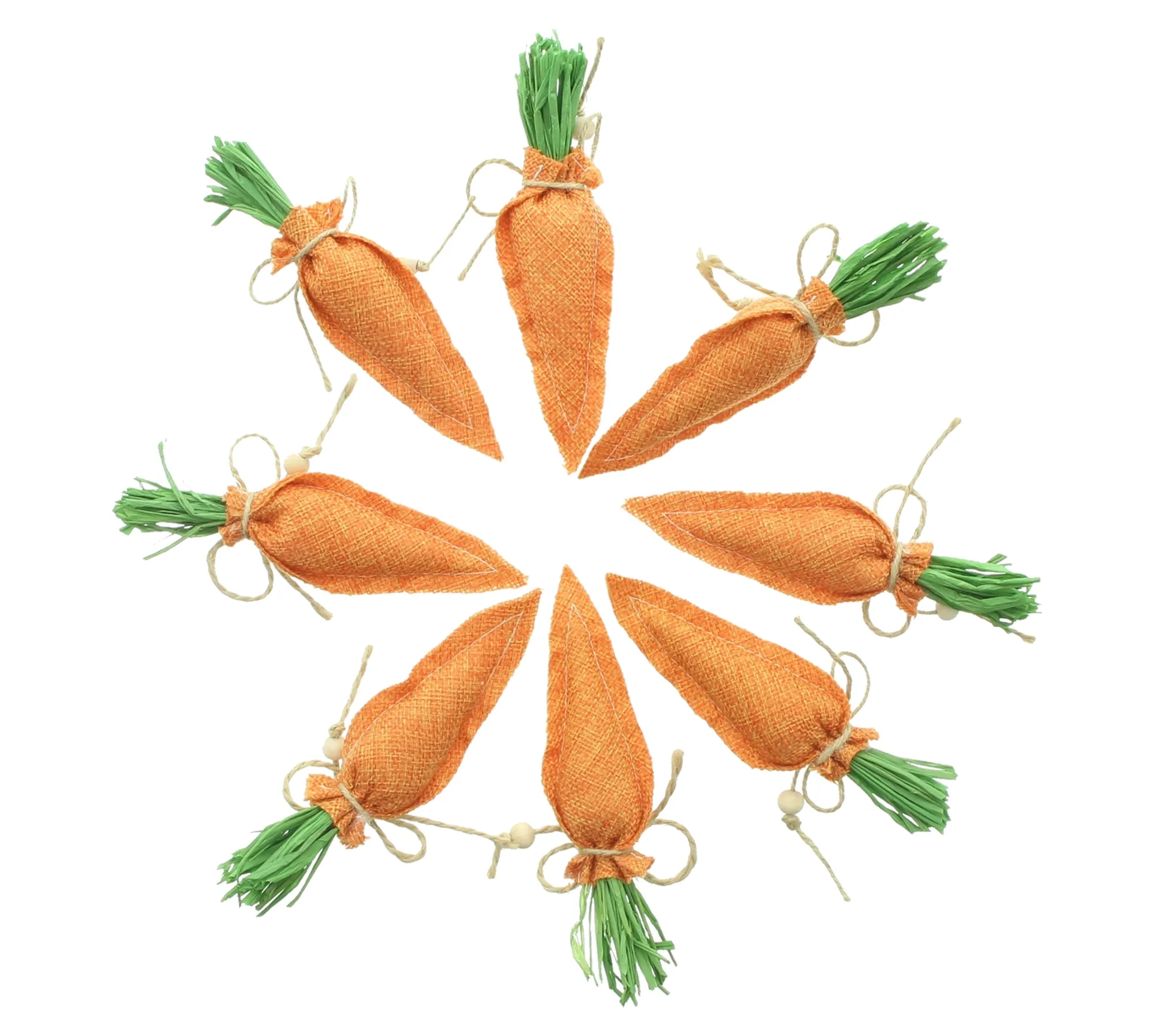 Acheter Lot de 8 décos de Pâques "carottes"  dans la boutique en ligne de Frank Flechtwaren pour Lapin &amp; co