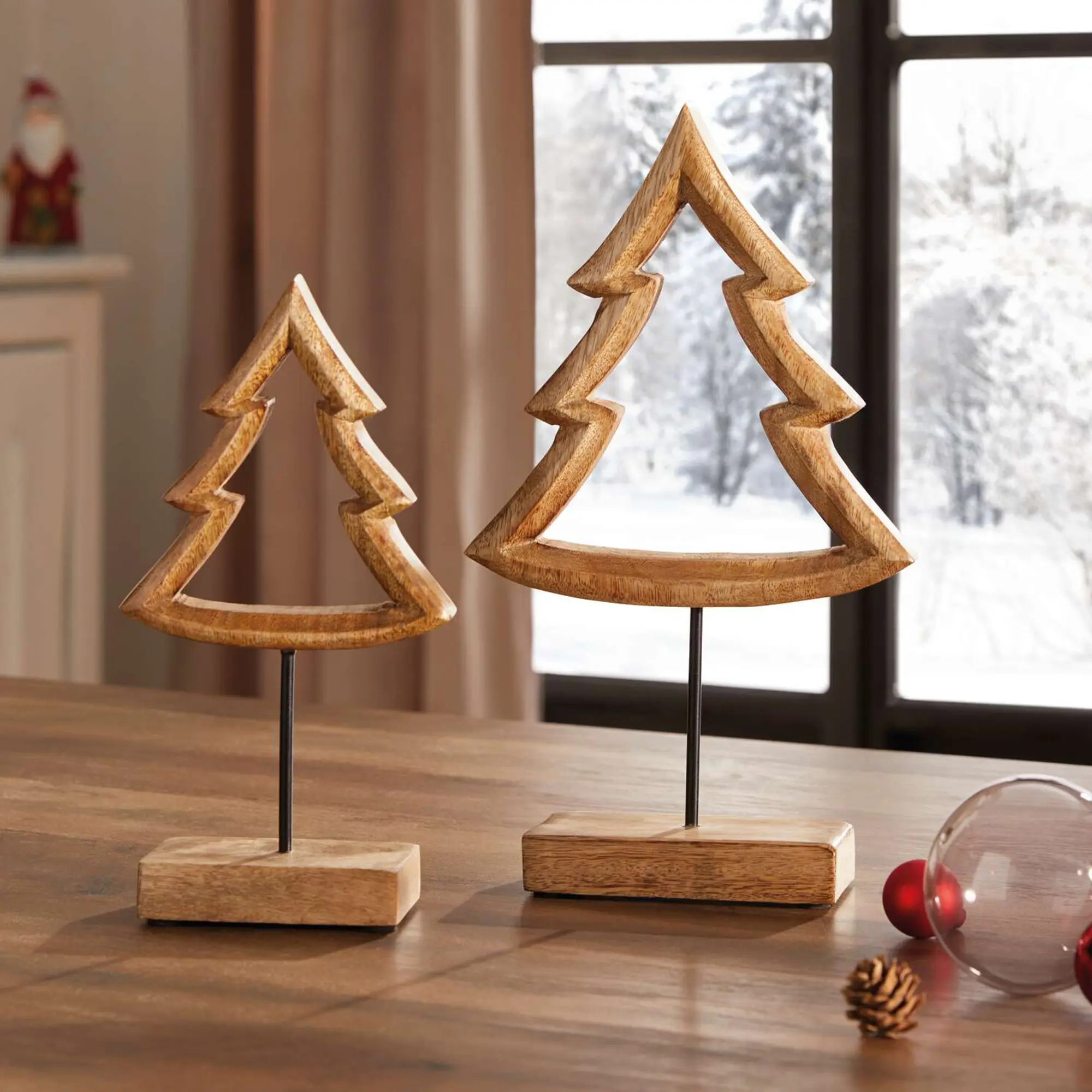 Acheter Lot de 2 décorations de Noël "sapin"  dans la boutique en ligne de Frank Flechtwaren