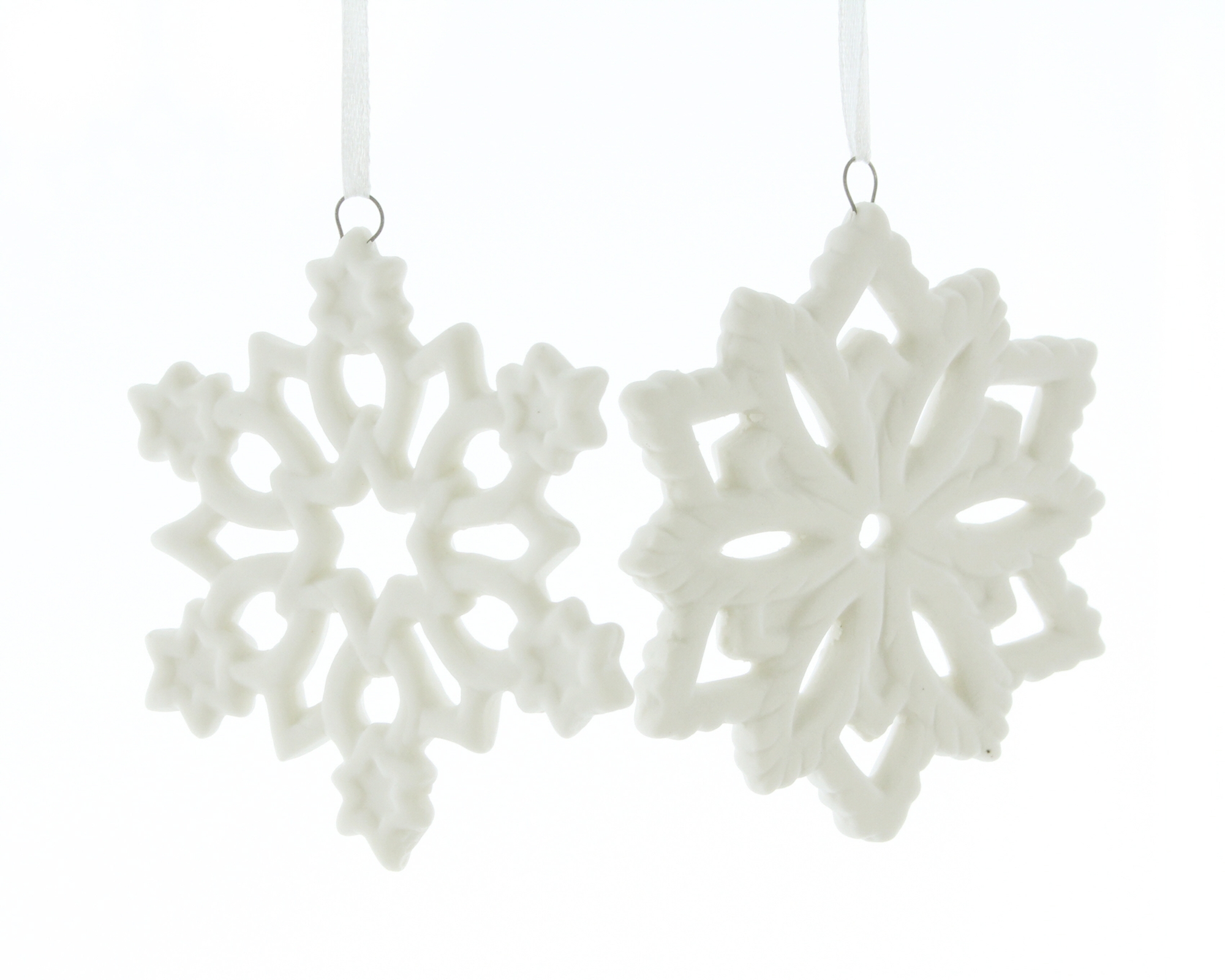 Acheter Lot de 4 suspensions "cristaux de neige"  dans la boutique en ligne de Frank Flechtwaren pour Noël