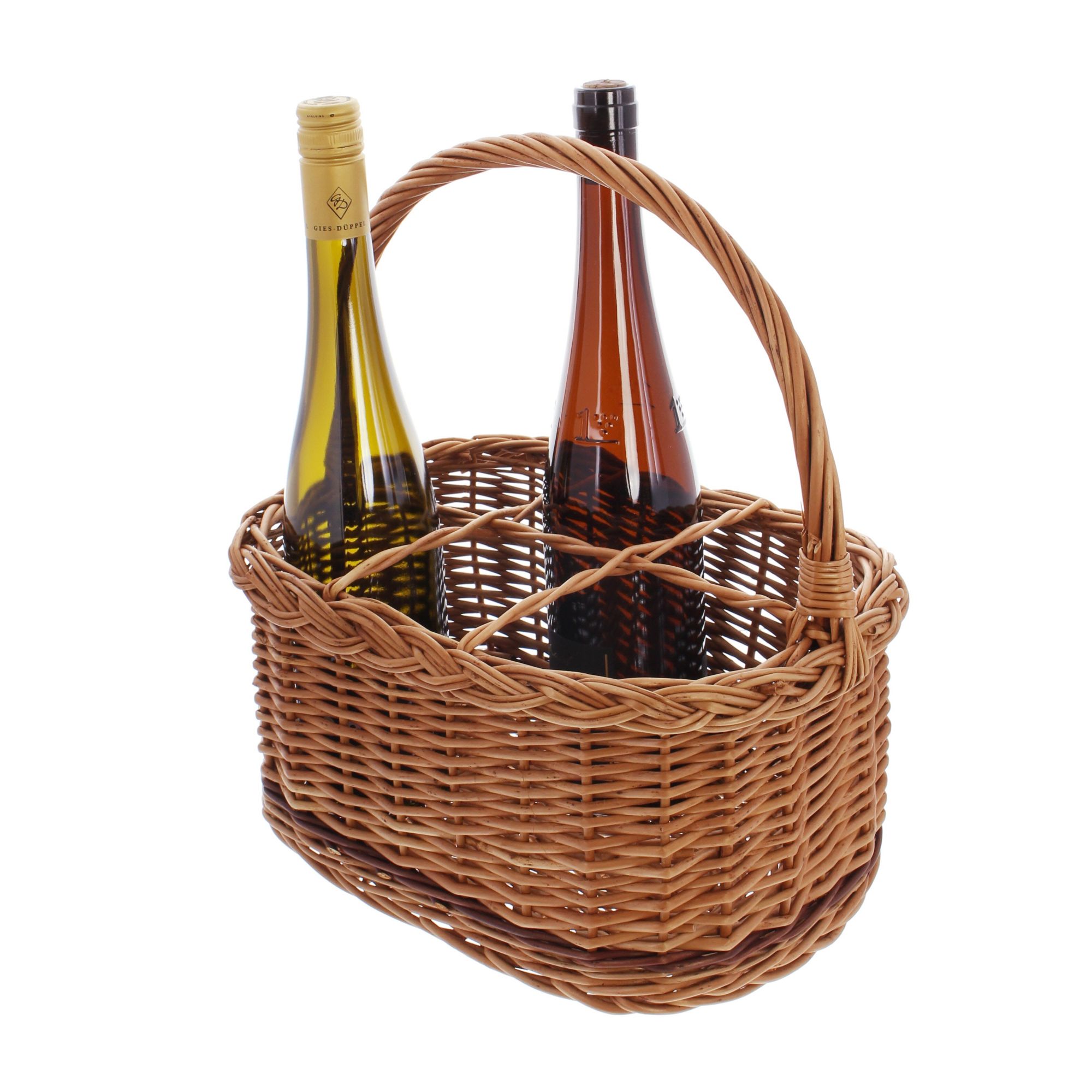 Acheter Panier à bouteilles "rustique" pour 6 bouteilles dans la boutique en ligne de Frank Flechtwaren pour Paniers à bouteilles Acheter Panier à bouteilles "rustique" pour 6 bouteilles dans la boutique en ligne de Frank Flechtwaren pour Paniers à bouteilles