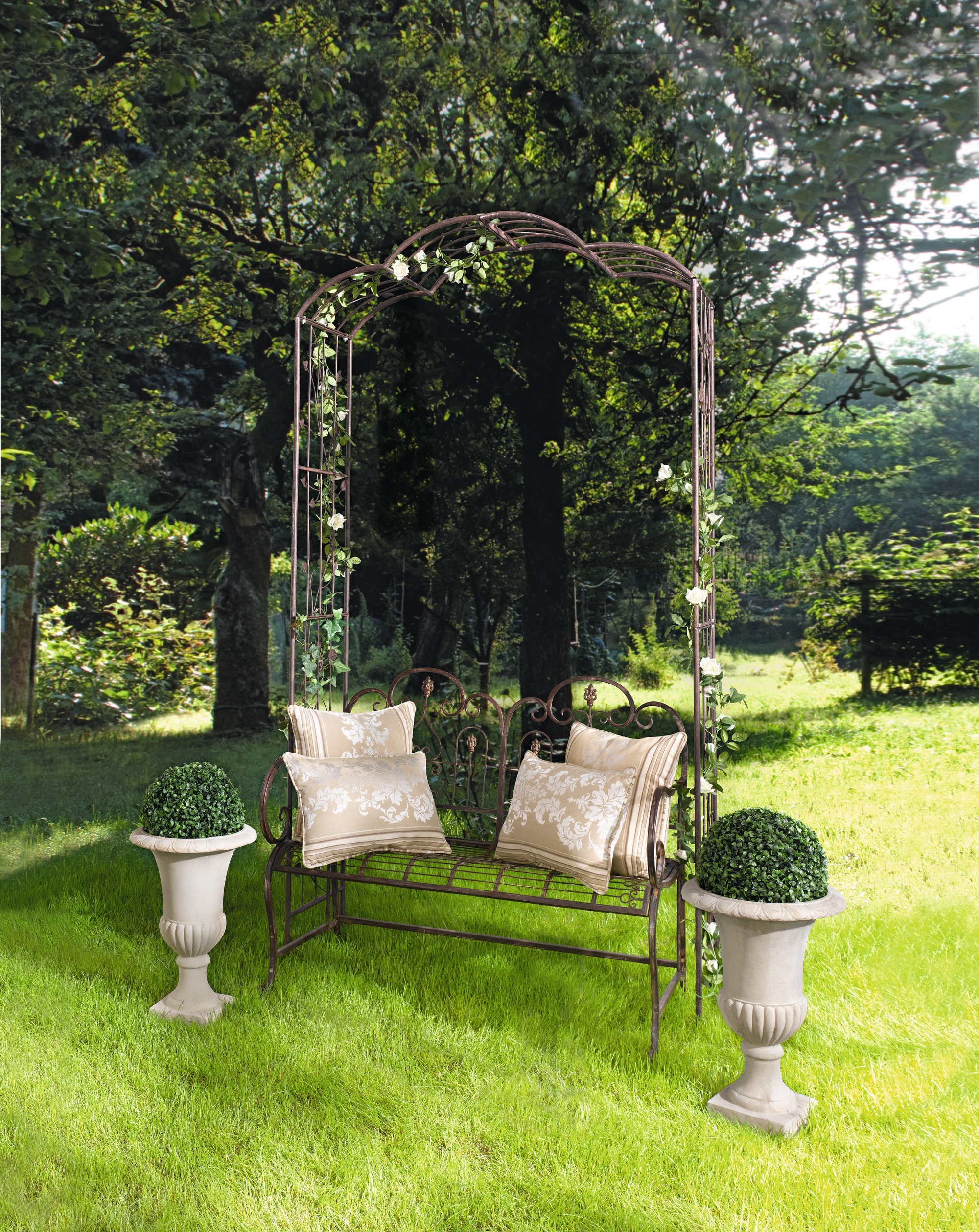 Acheter Arche métal "provençale" dans la boutique en ligne de Frank Flechtwaren pour Treillis & arceaux Acheter Arche métal "provençale" dans la boutique en ligne de Frank Flechtwaren pour Treillis & arceaux
