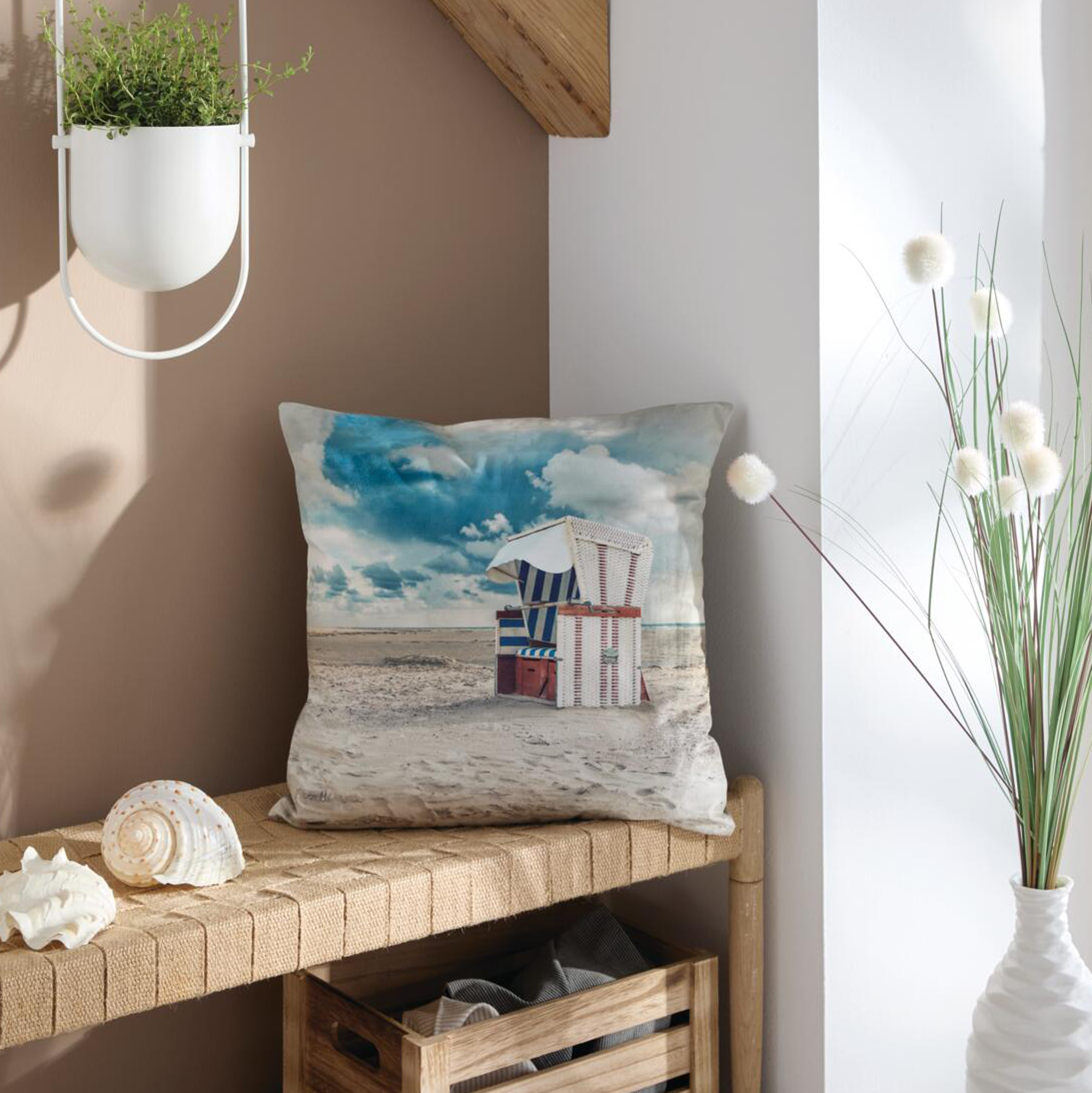 Acheter Housse de coussin " chaise de plage "  dans la boutique en ligne de Frank Flechtwaren