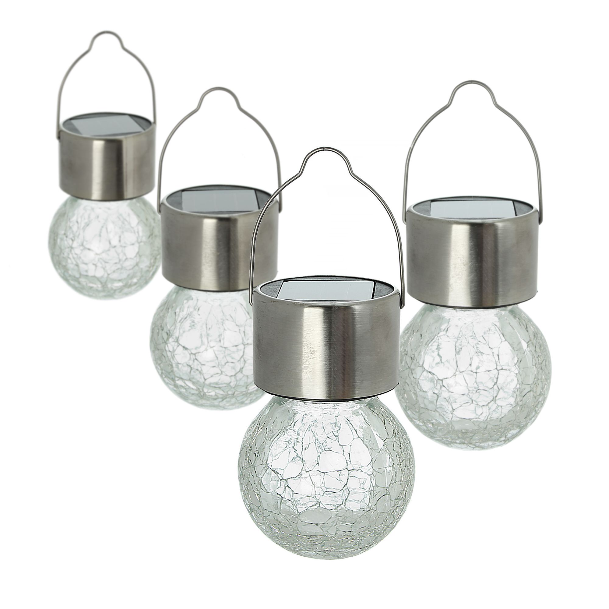 Acheter Lot de 4 lampes solaires LED "cristal"  dans la boutique en ligne de Frank Flechtwaren pour Luminaires de jardin