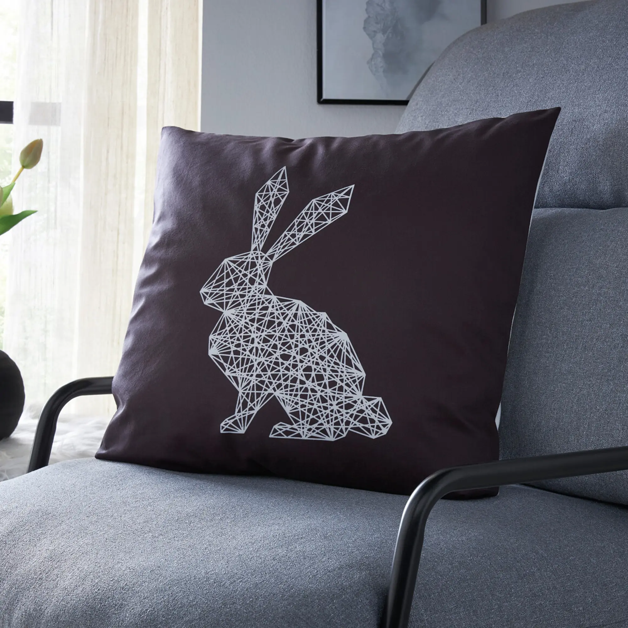 Acheter Housse de coussin "polygone"  dans la boutique en ligne de Frank Flechtwaren