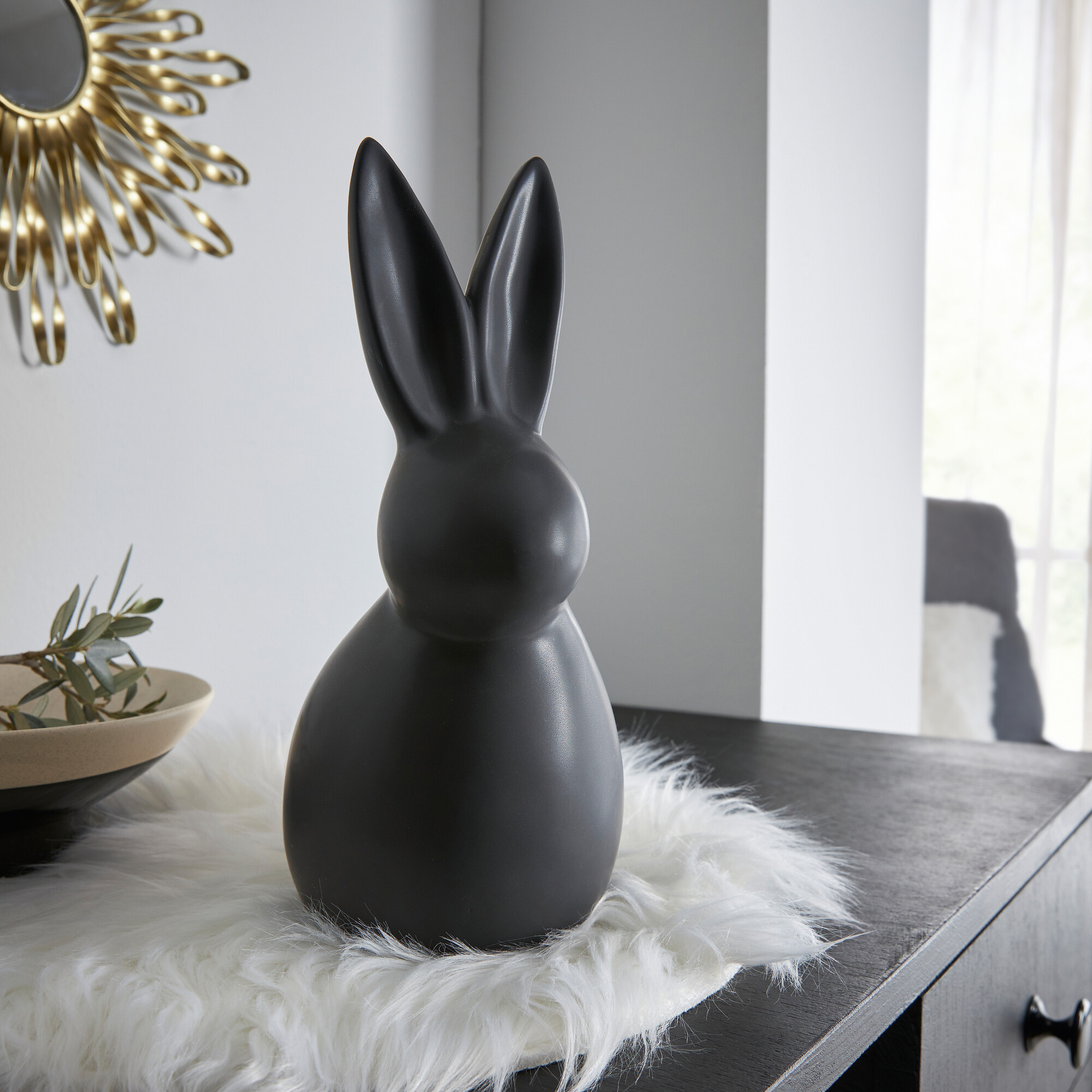 Acheter Lapin "Black"  dans la boutique en ligne de Frank Flechtwaren pour Pâques