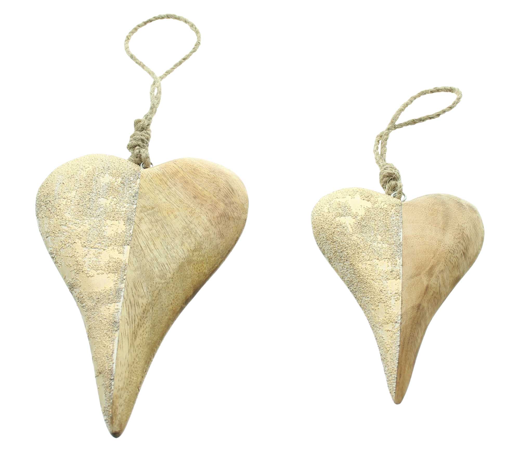 Acheter Lot de 2 suspensions "coeur"  dans la boutique en ligne de Frank Flechtwaren pour Automne