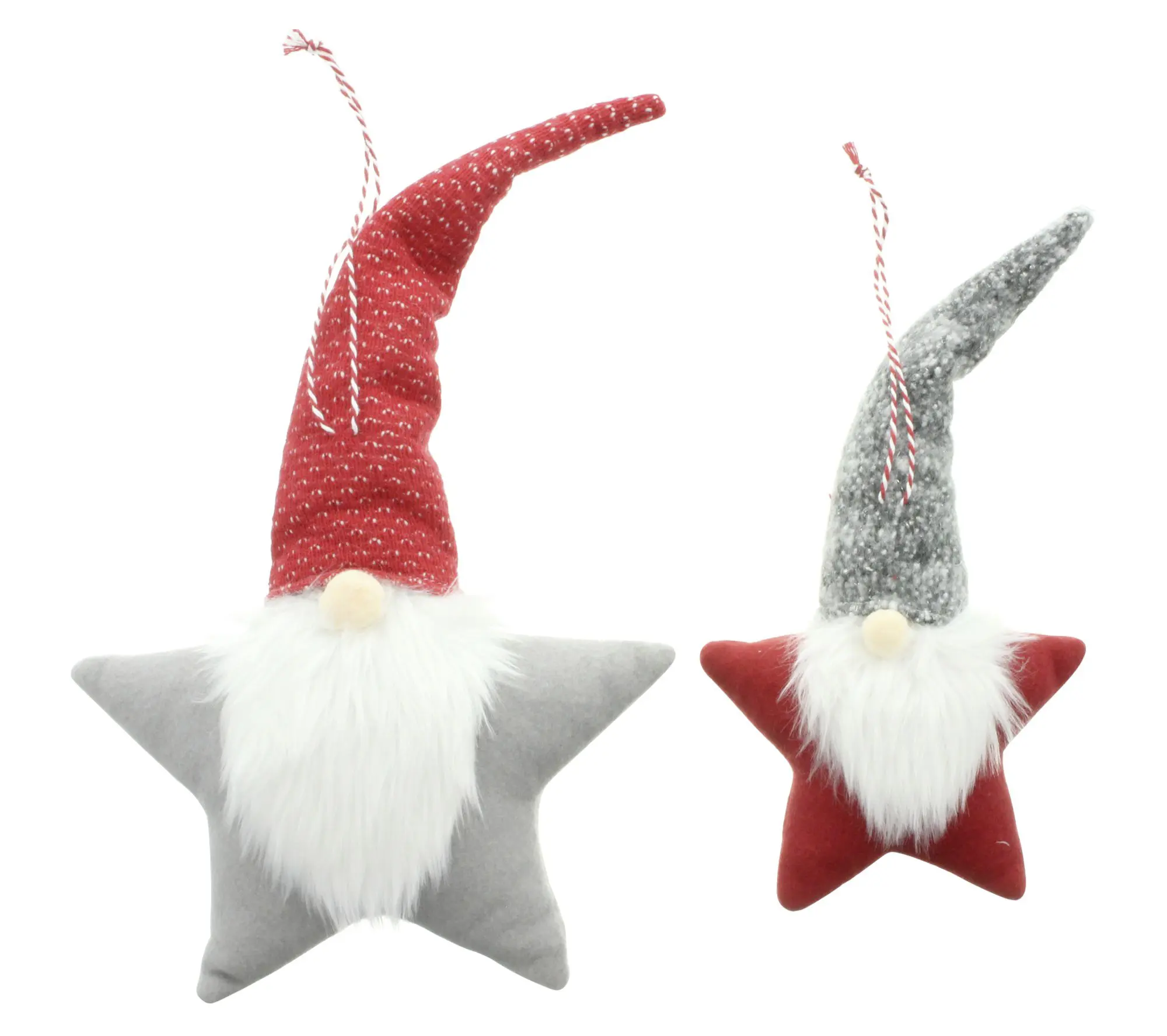 Acheter Lot de 2 suspensions étoiles "lutin"  dans la boutique en ligne de Frank Flechtwaren pour Baumschmuck