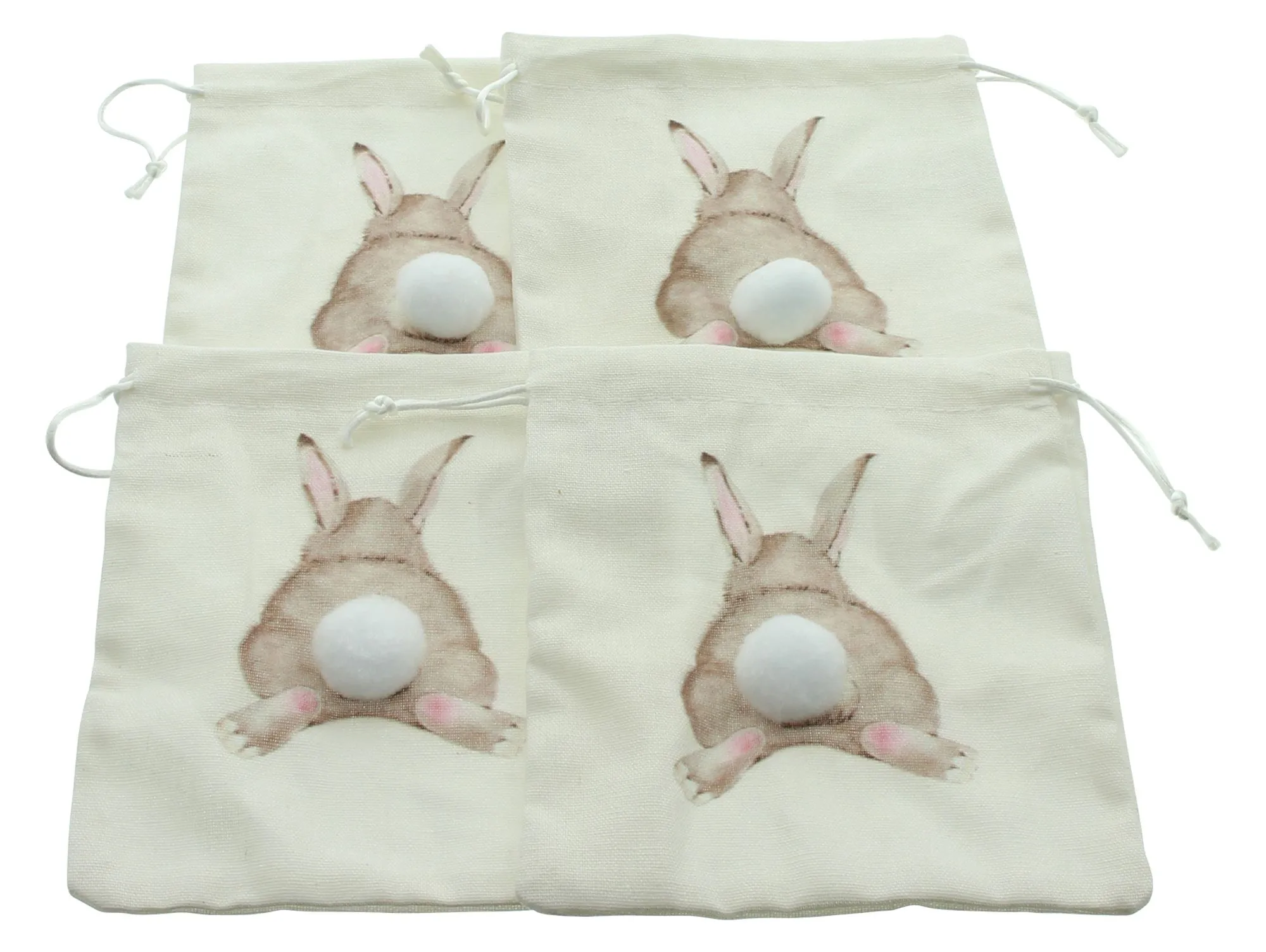 Acheter Lot de 4 pochettes cadeaux "lapin"  dans la boutique en ligne de Frank Flechtwaren pour Paniers &amp; nids de Pâques