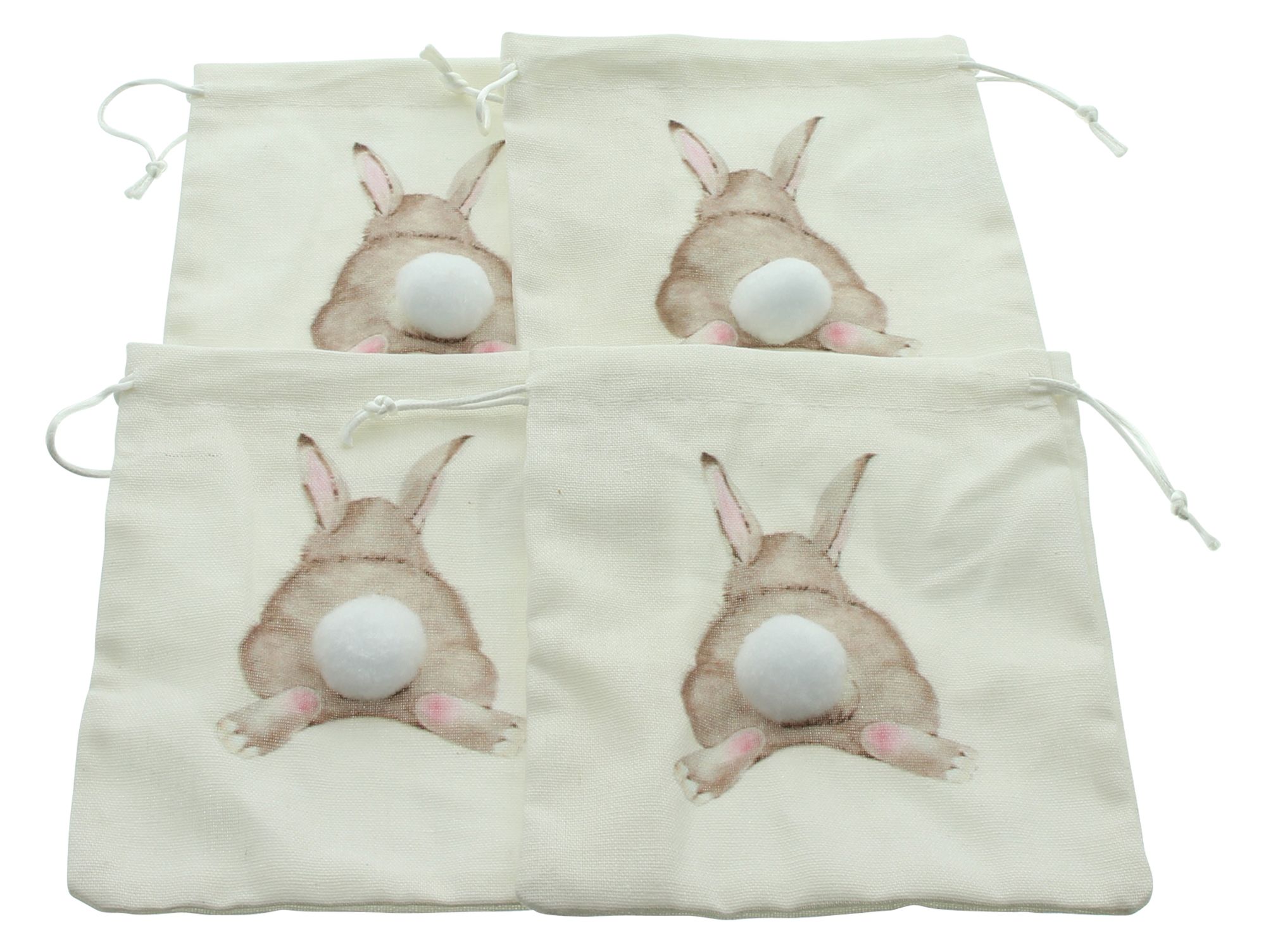 Acheter Lot de 4 pochettes cadeaux "lapin"  dans la boutique en ligne de Frank Flechtwaren pour Paniers &amp; nids de Pâques