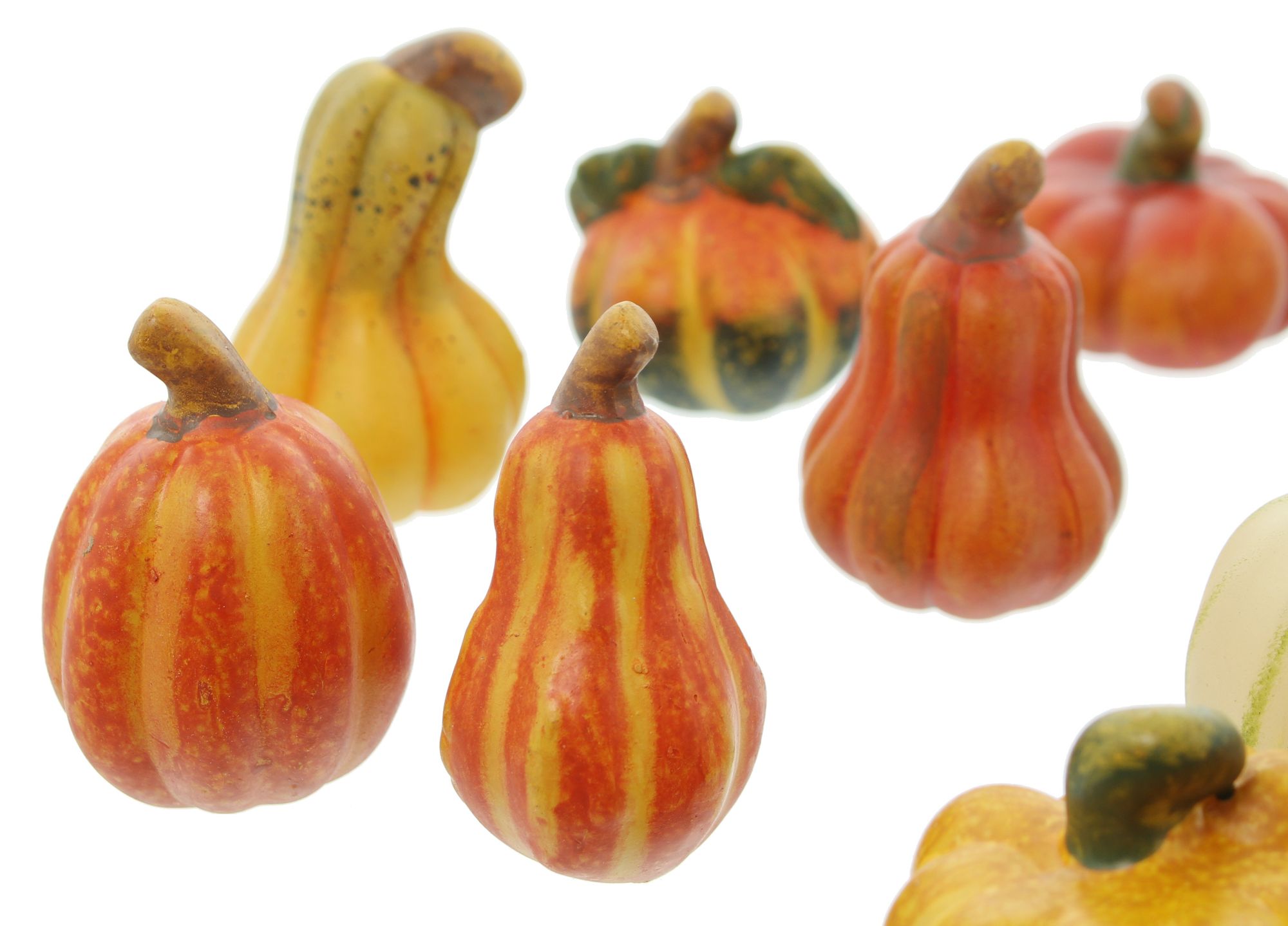 Acheter Lot de 12 citrouilles en terre cuite  dans la boutique en ligne de Frank Flechtwaren pour Automne