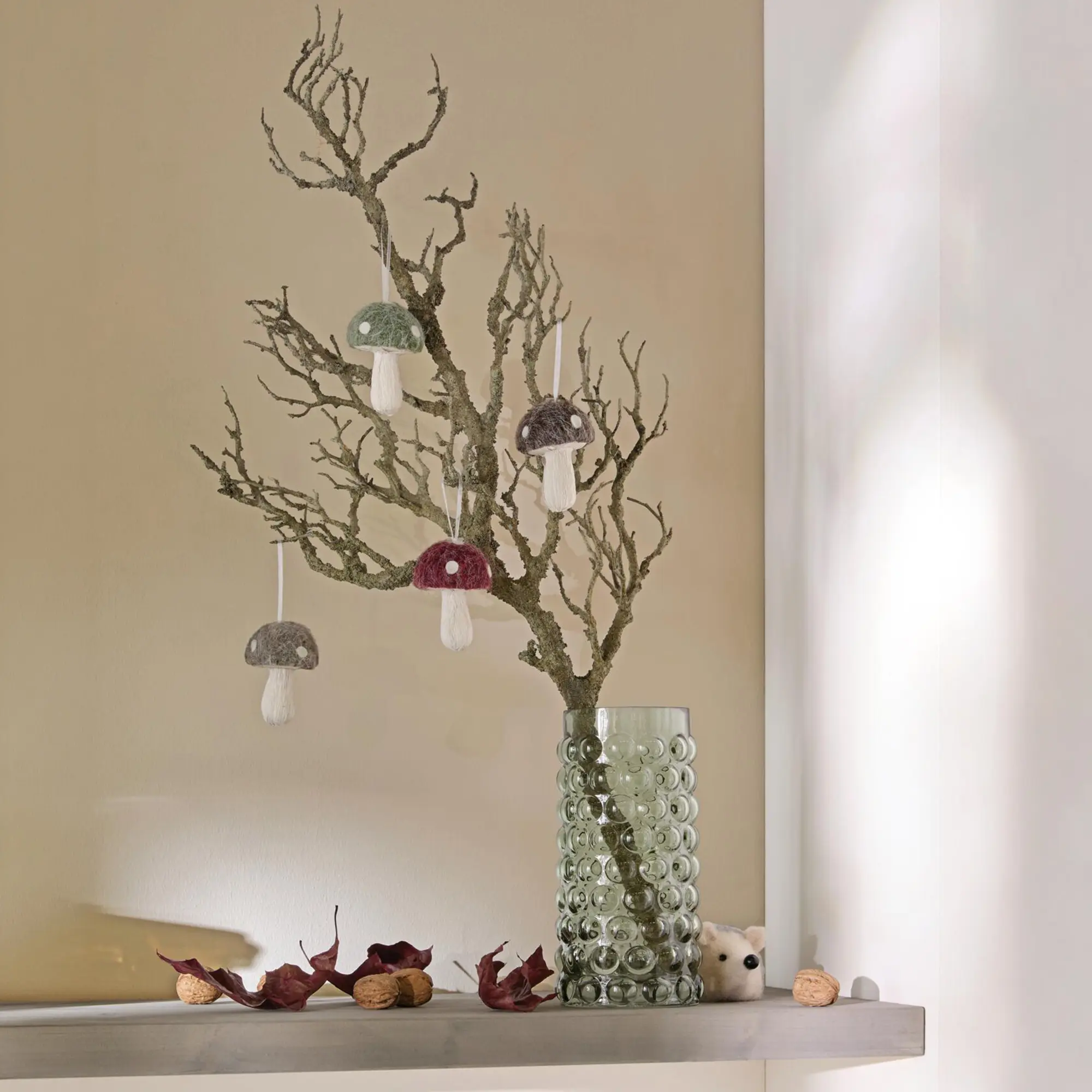 Acheter Suspensions décoratives « Petits champignons », lot de 4 dans la boutique en ligne de Frank Flechtwaren pour Promenade en forêt