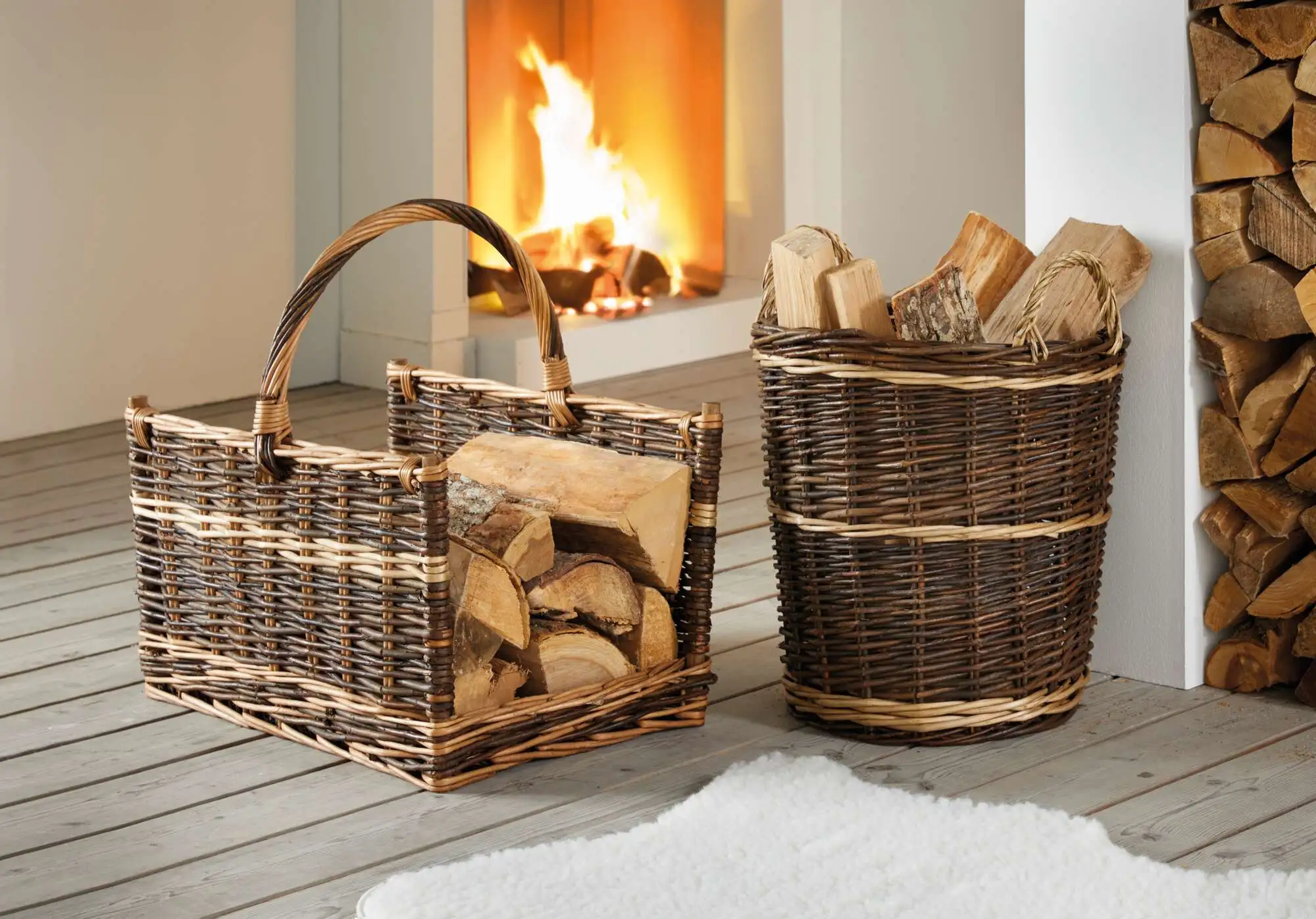 Acheter Panier à bois pour cheminée "universel" dans la boutique en ligne de Frank Flechtwaren pour Paniers & présentoirs en bois Acheter Panier à bois pour cheminée "universel" dans la boutique en ligne de Frank Flechtwaren pour Paniers & présentoirs en bois