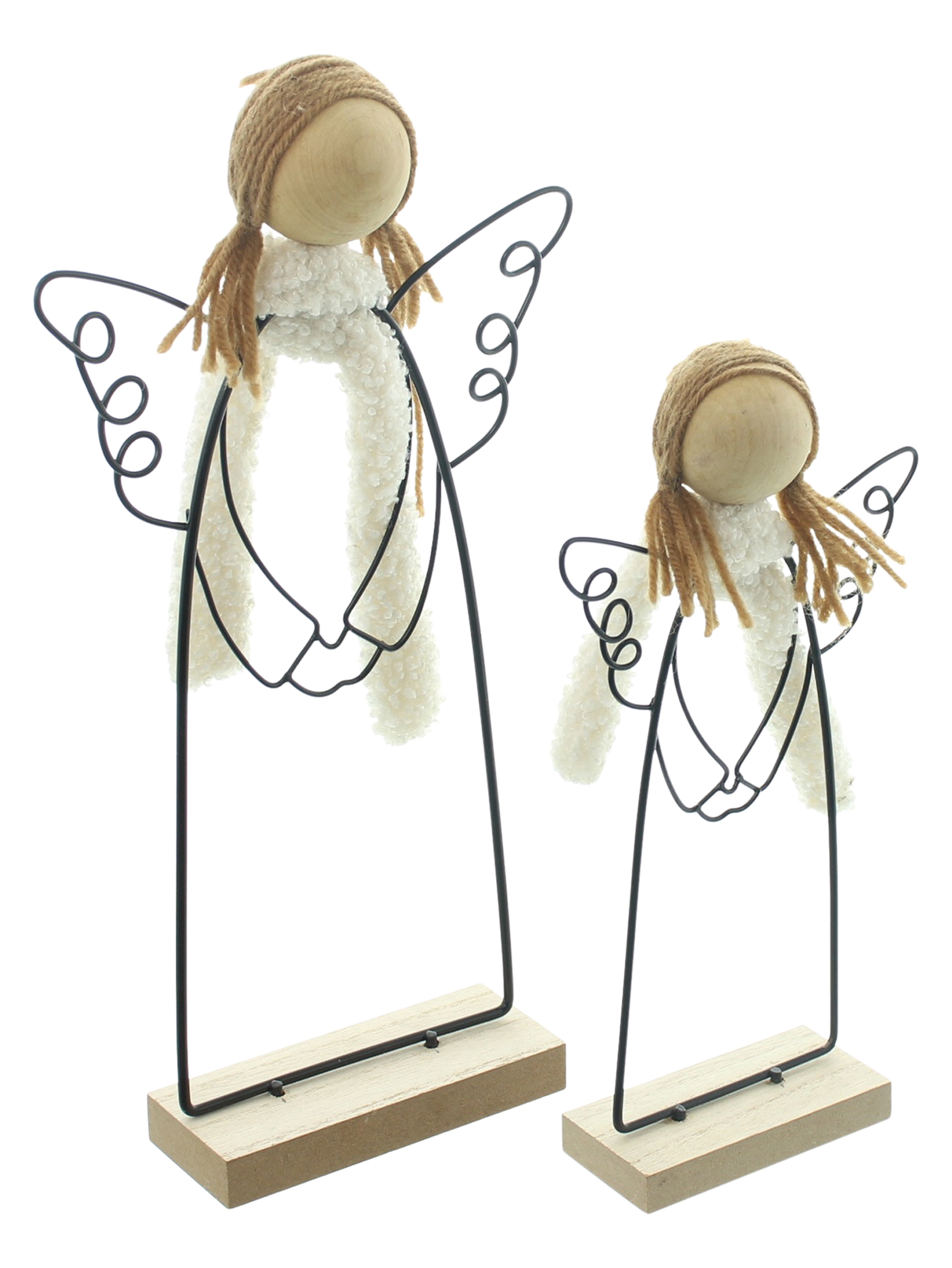 Acheter Lot de 2 anges "Black"  dans la boutique en ligne de Frank Flechtwaren pour Anges