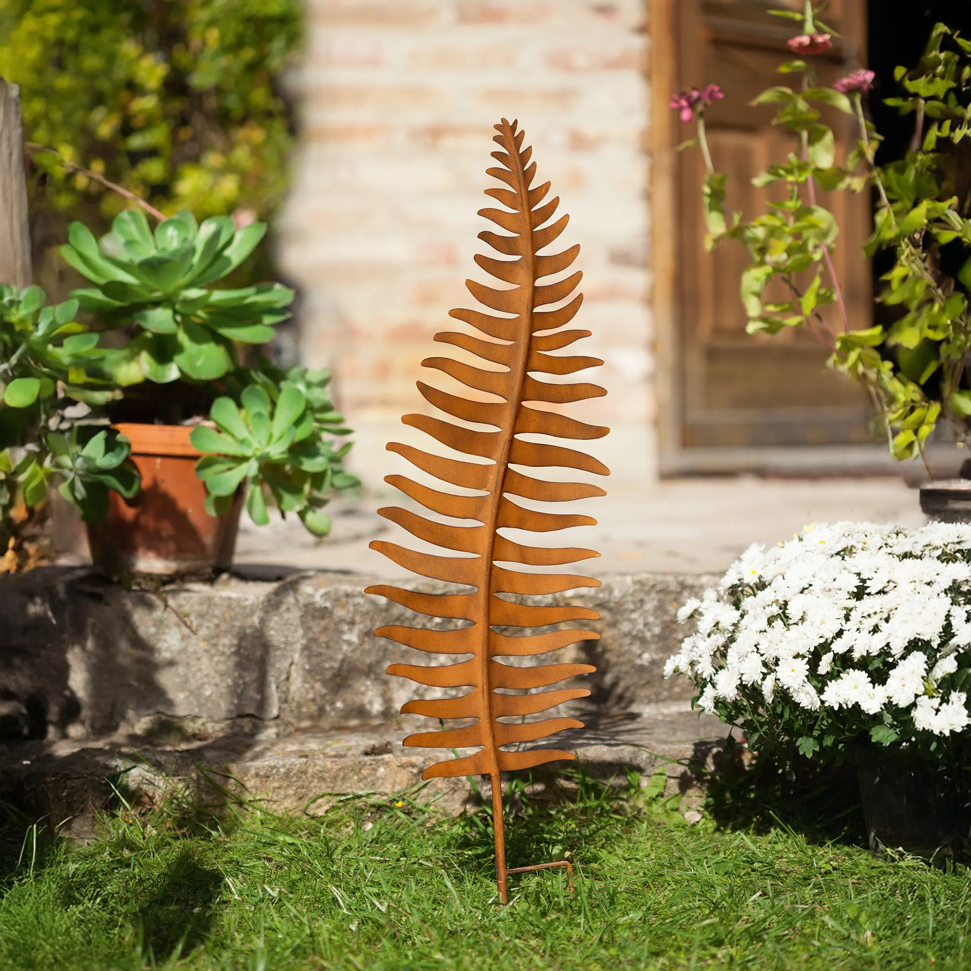 Acheter Pic de jardin "feuille de fougère"  dans la boutique en ligne de Frank Flechtwaren