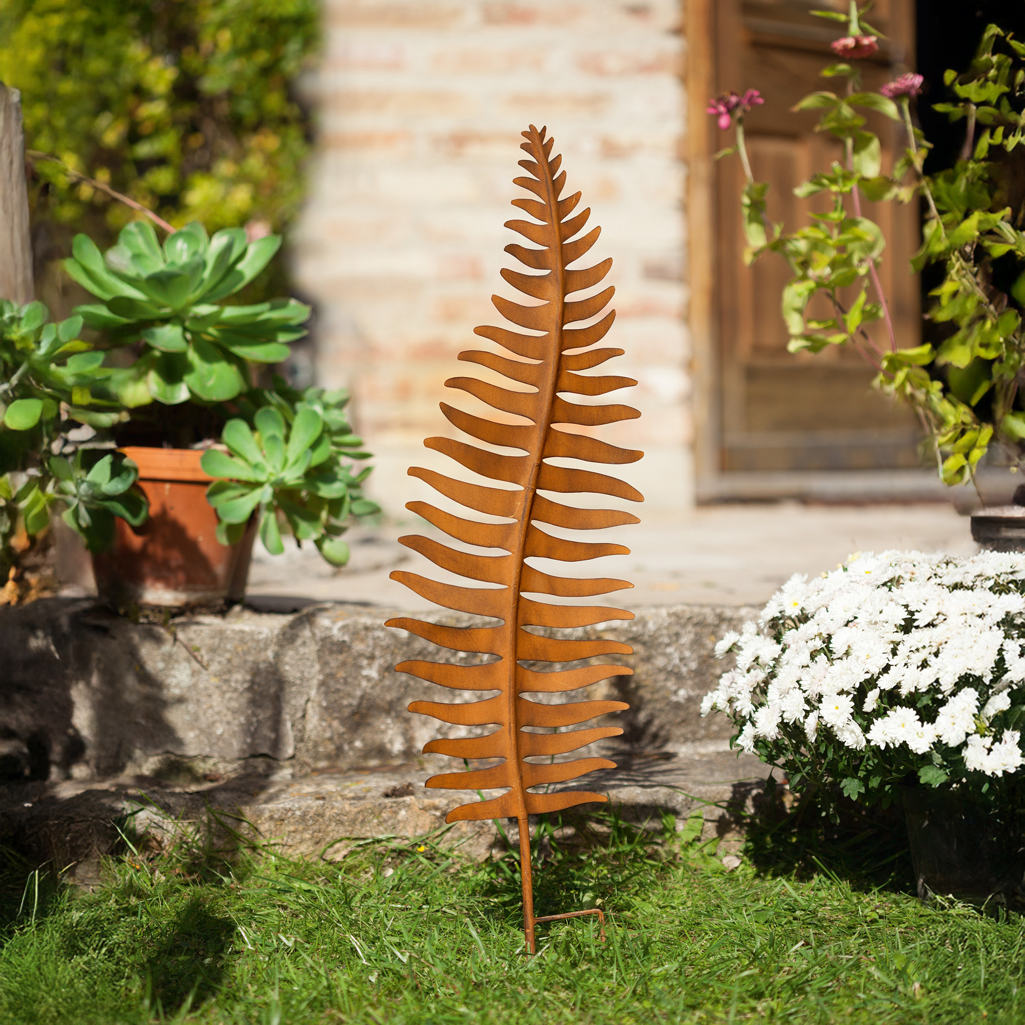 Acheter Pic de jardin "feuille de fougère"  dans la boutique en ligne de Frank Flechtwaren