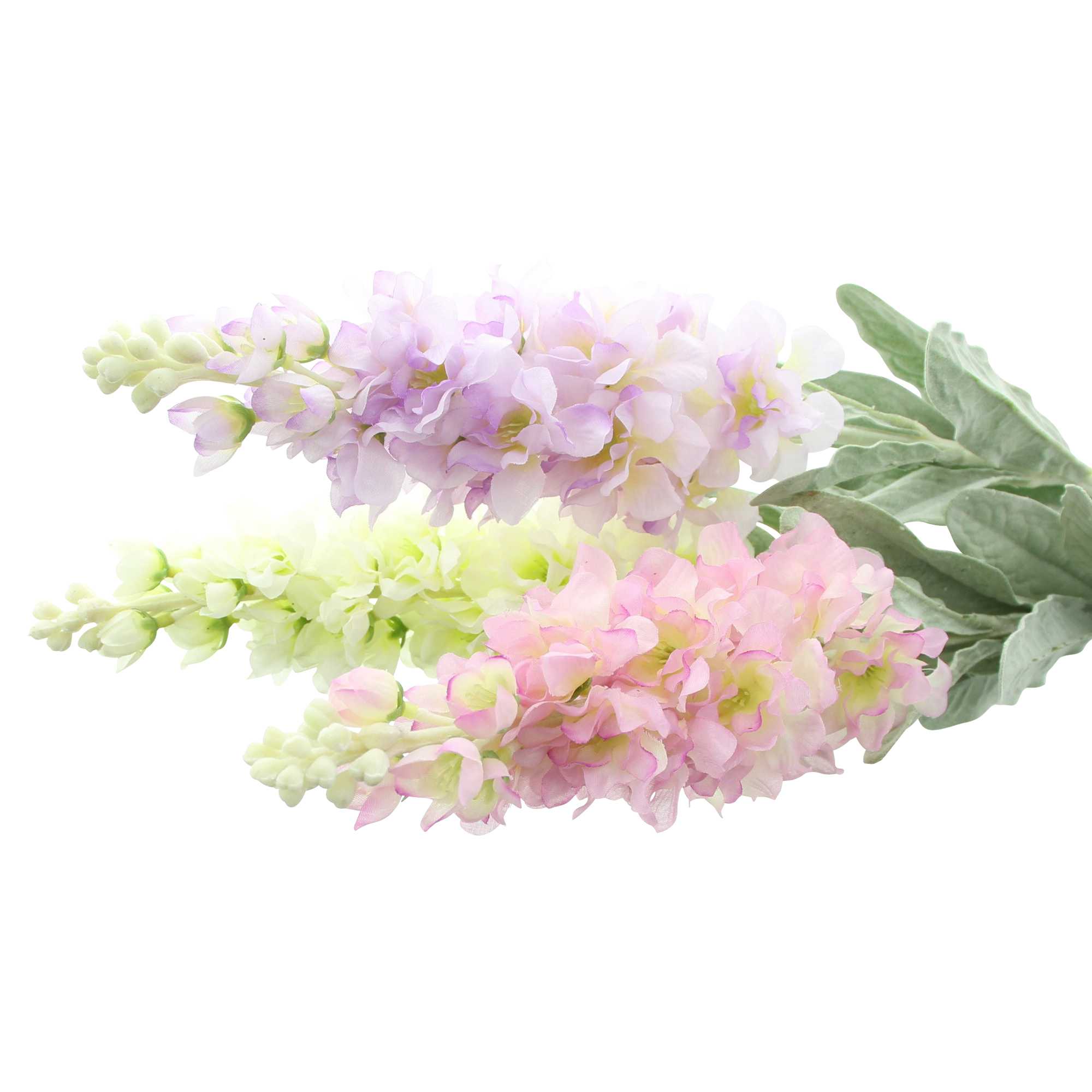 Acheter Lot de 3 fleurs "Levkoje"  dans la boutique en ligne de Frank Flechtwaren pour Plantes artificielles