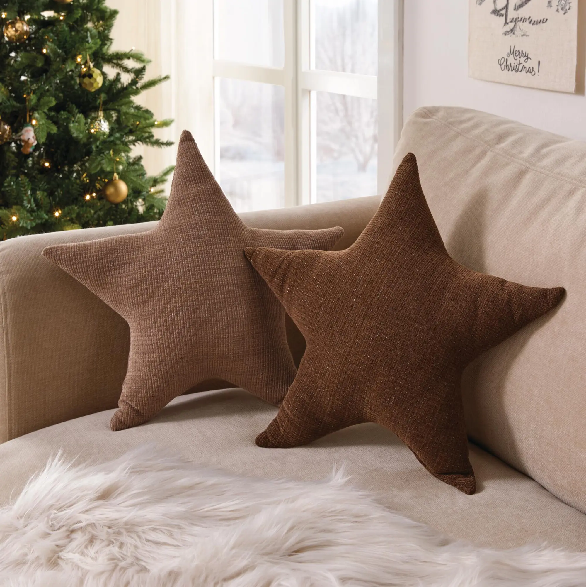 Acheter Coussins décoratifs « Étoile », lot de 2 dans la boutique en ligne de Frank Flechtwaren