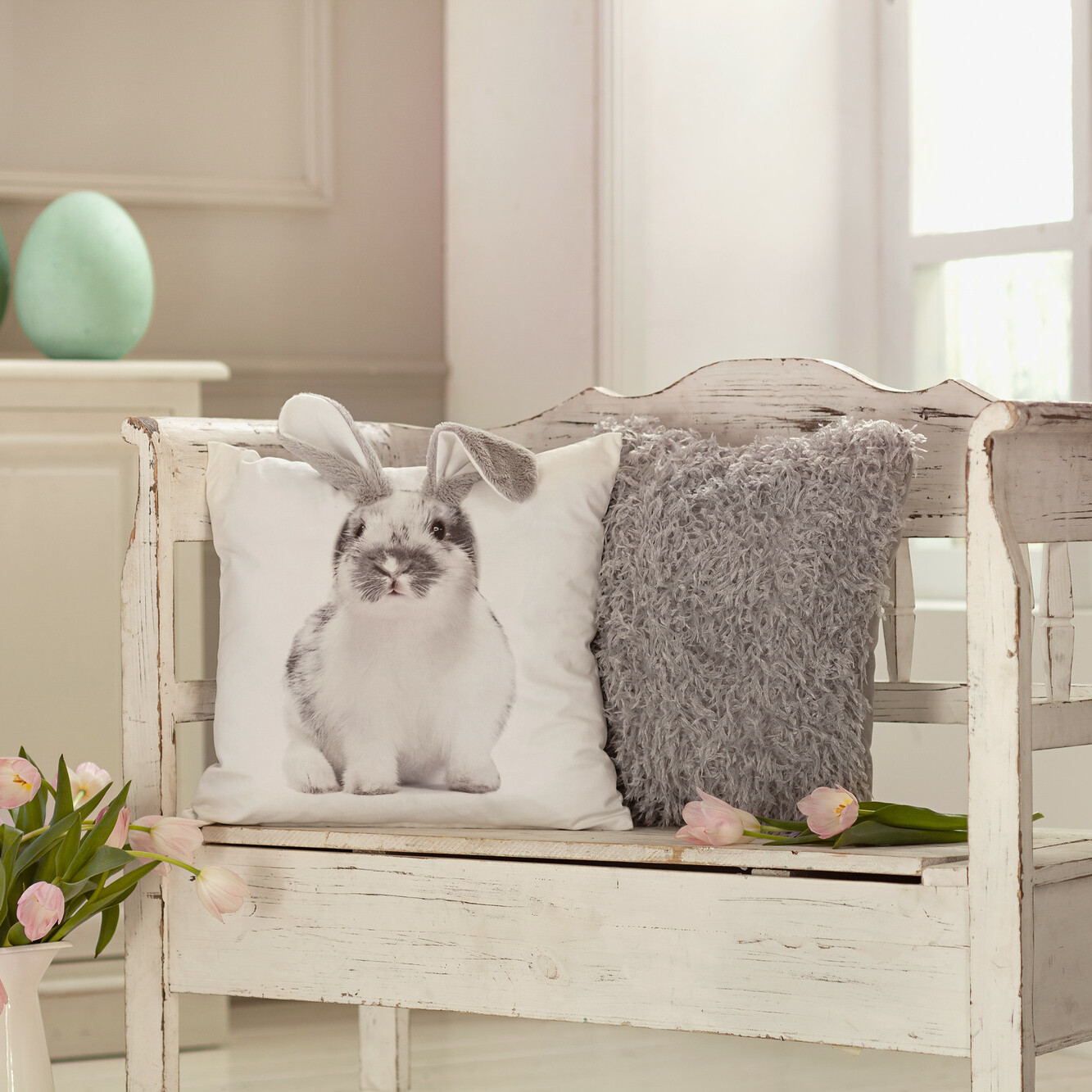 Acheter Housse de coussin "oreilles de lapin"  dans la boutique en ligne de Frank Flechtwaren