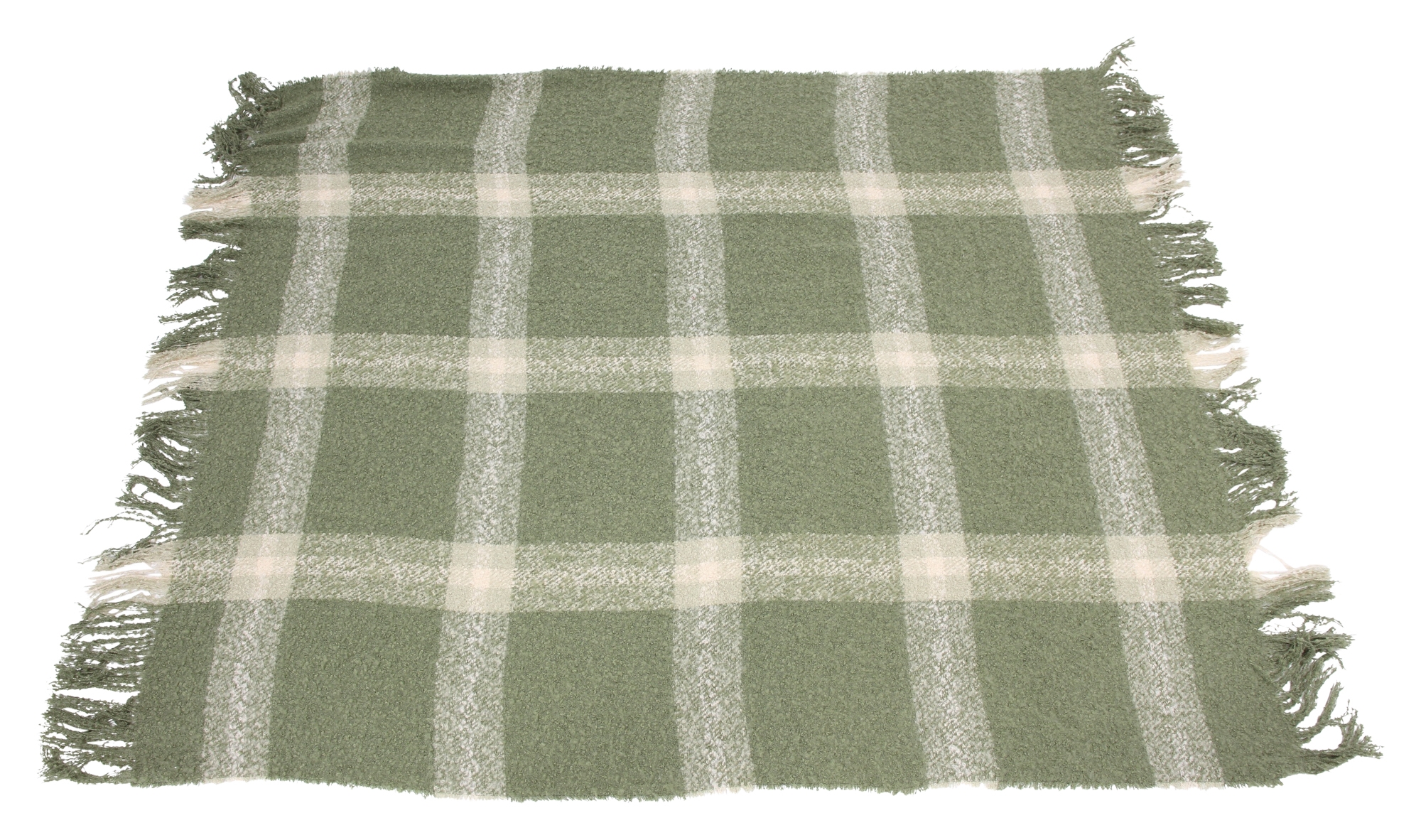 Acheter Couverture douillette "carreaux verts"  dans la boutique en ligne de Frank Flechtwaren pour Automne