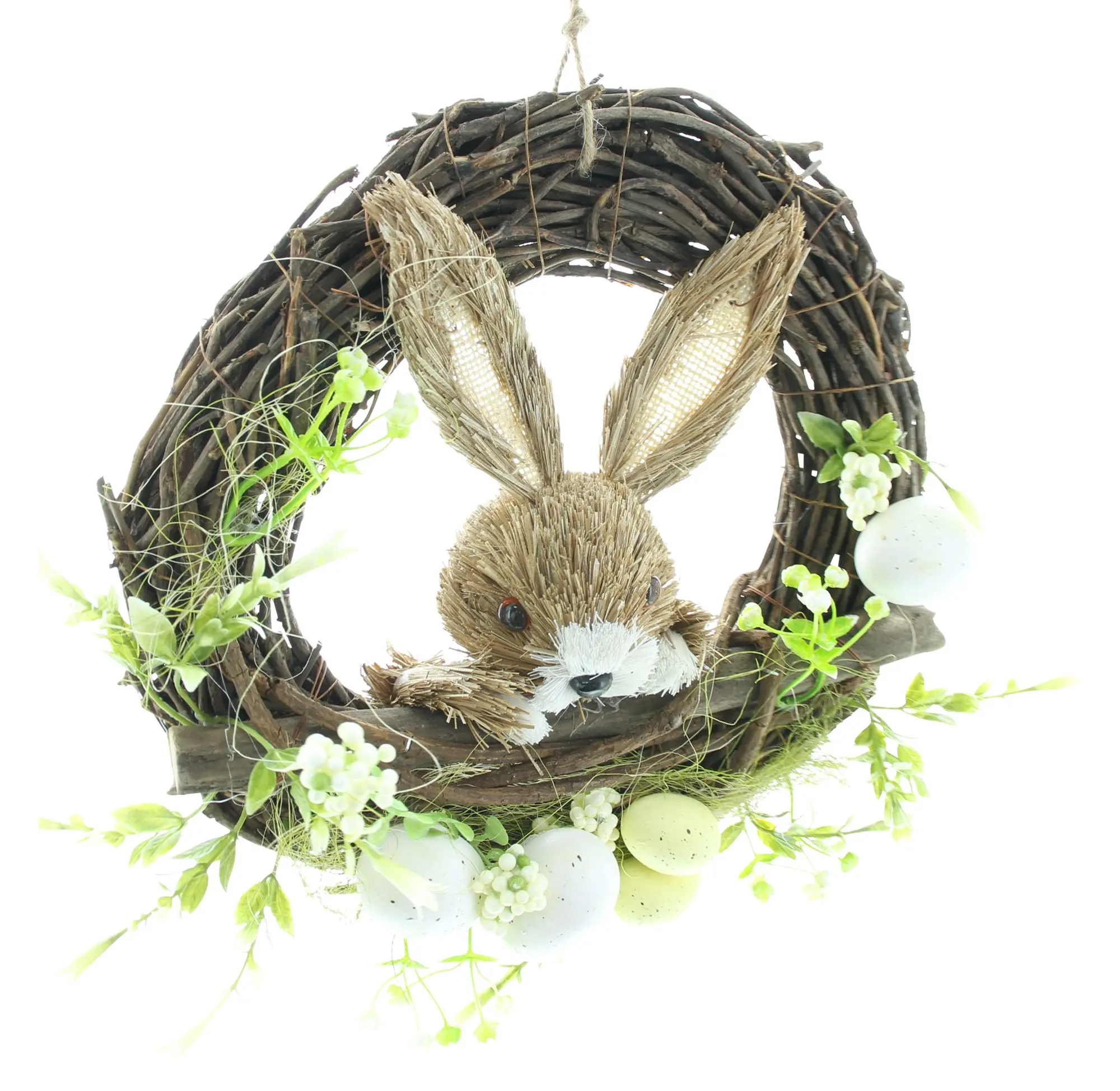 Acheter Couronne de Pâques "petit lapin"  dans la boutique en ligne de Frank Flechtwaren pour Décoration de jardin