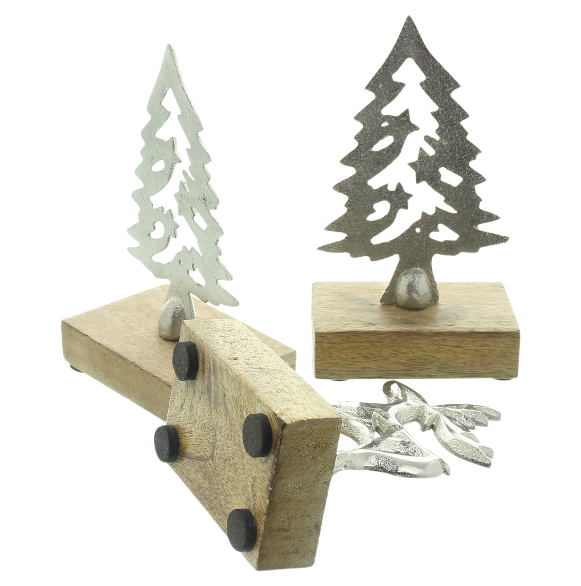 Acheter Lot de 3 décorations de Noël " sapins &amp; renne"  dans la boutique en ligne de Frank Flechtwaren pour Nouvel arrivage