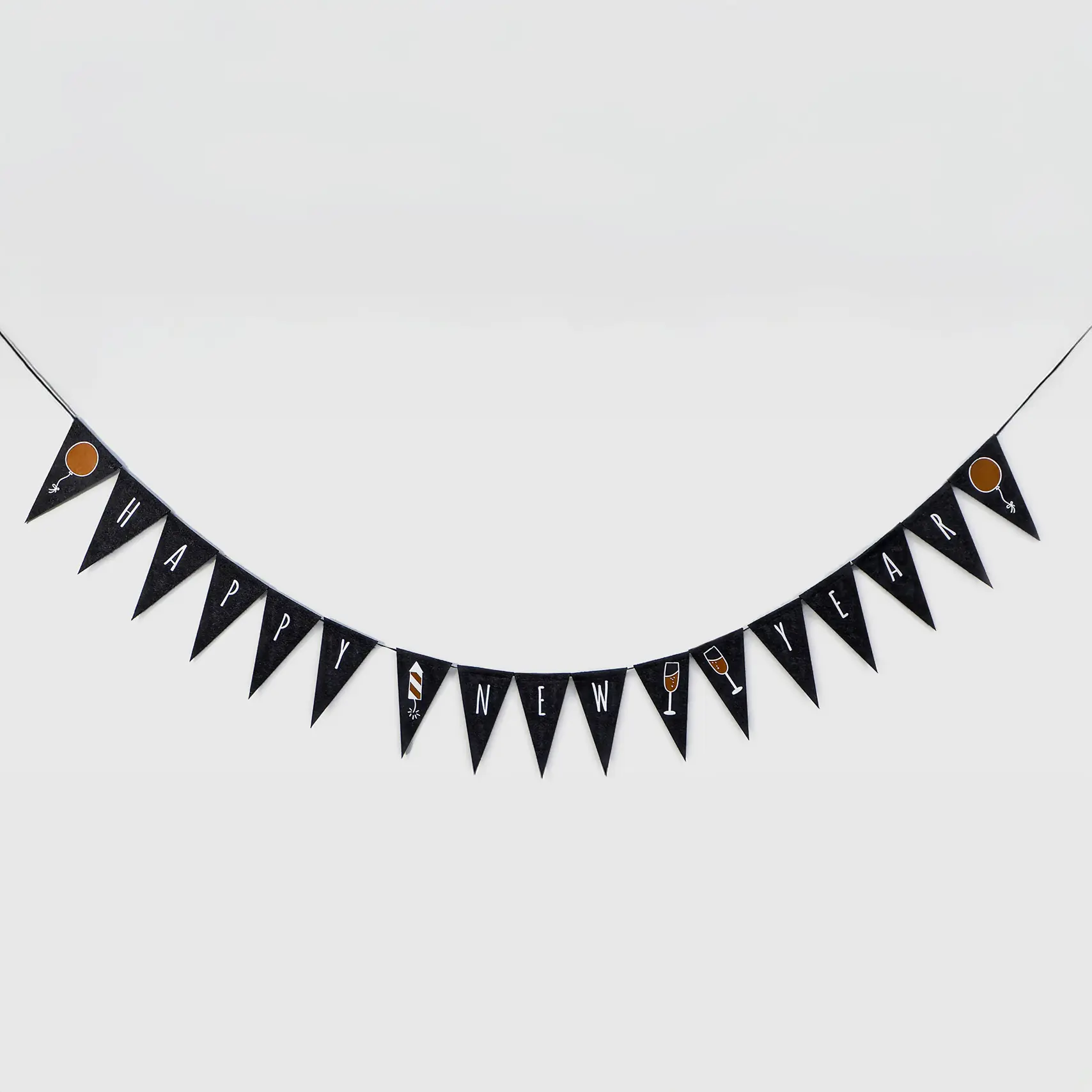 Acheter Guirlande en feutre « Happy New Year »  dans la boutique en ligne de Frank Flechtwaren