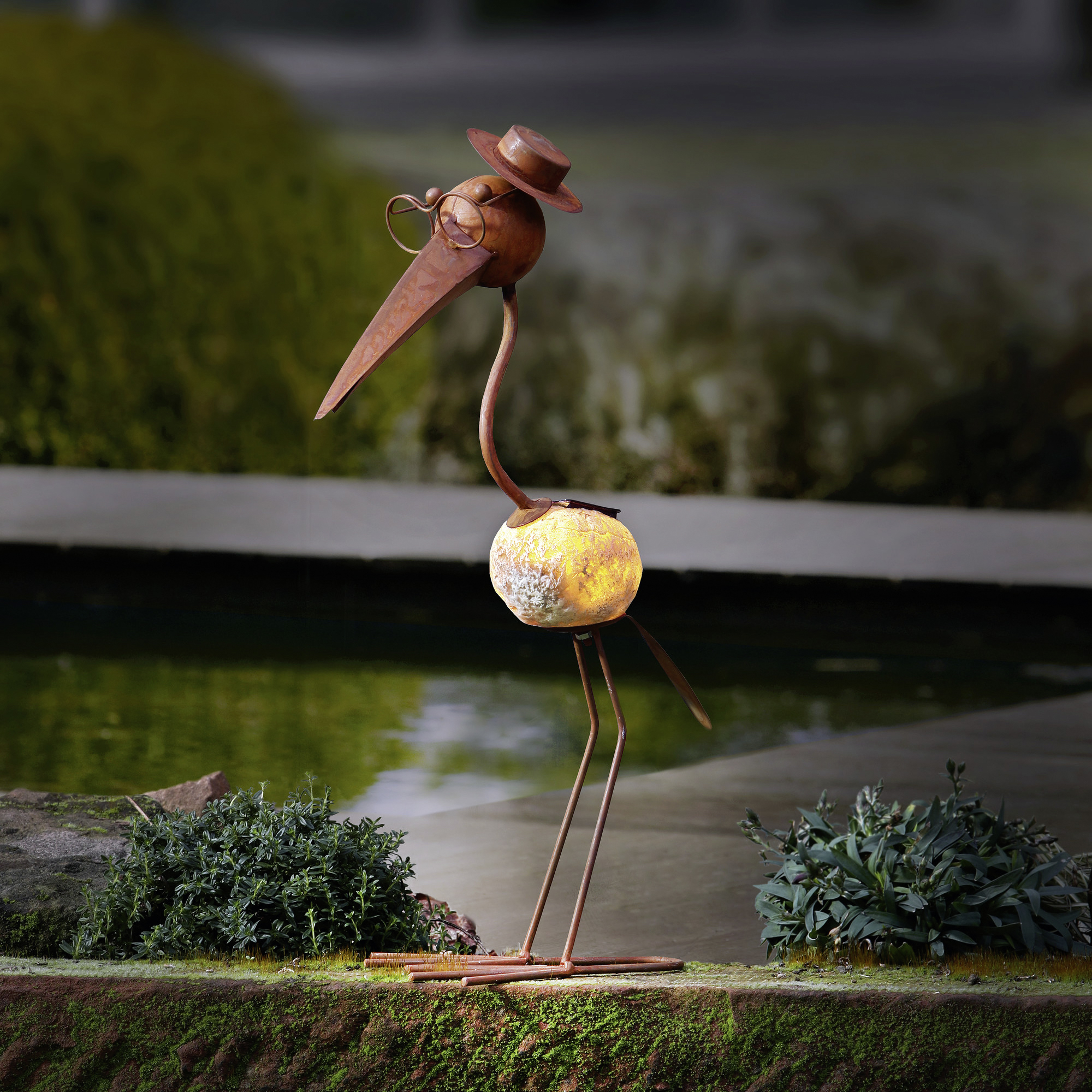 Acheter Oiseau LED "rouille"  dans la boutique en ligne de Frank Flechtwaren