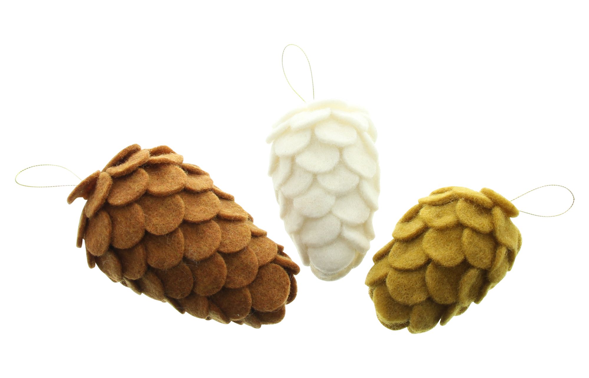 Acheter Lots de 3 suspensions "pomme de pin"  dans la boutique en ligne de Frank Flechtwaren pour Automne